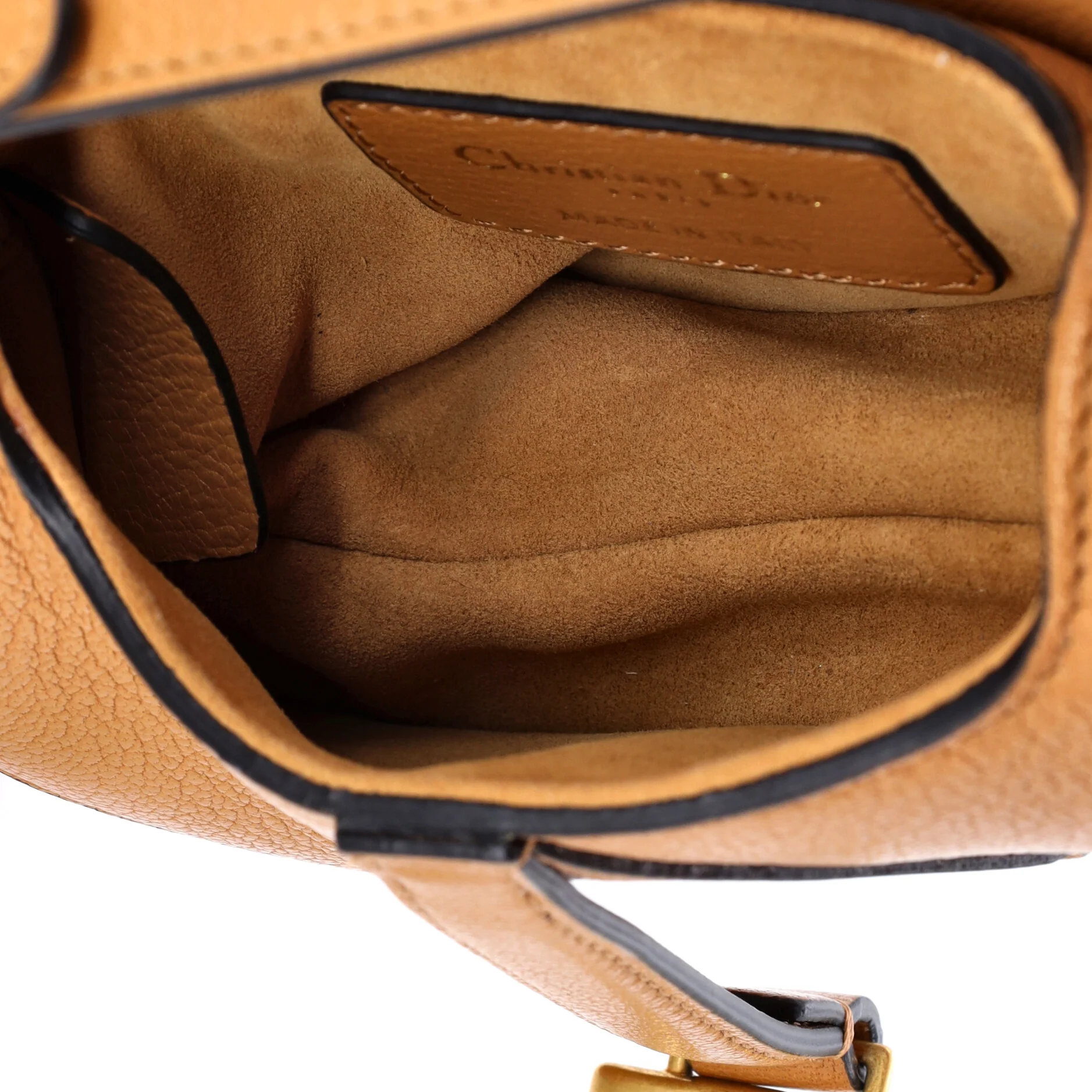 Saddle Handbag Leather Micro - Image 5
