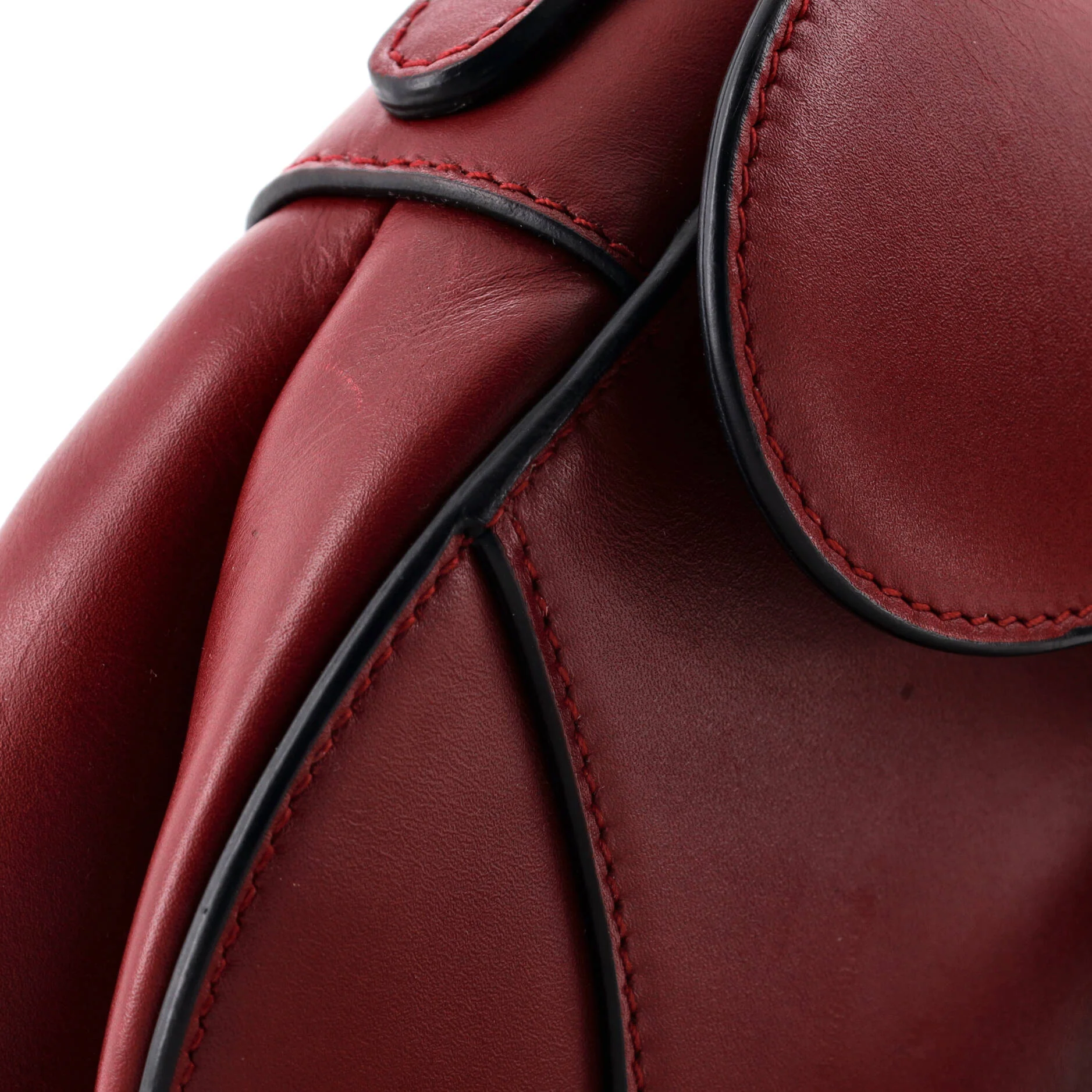 Saddle Handbag Leather Mini - Image 6
