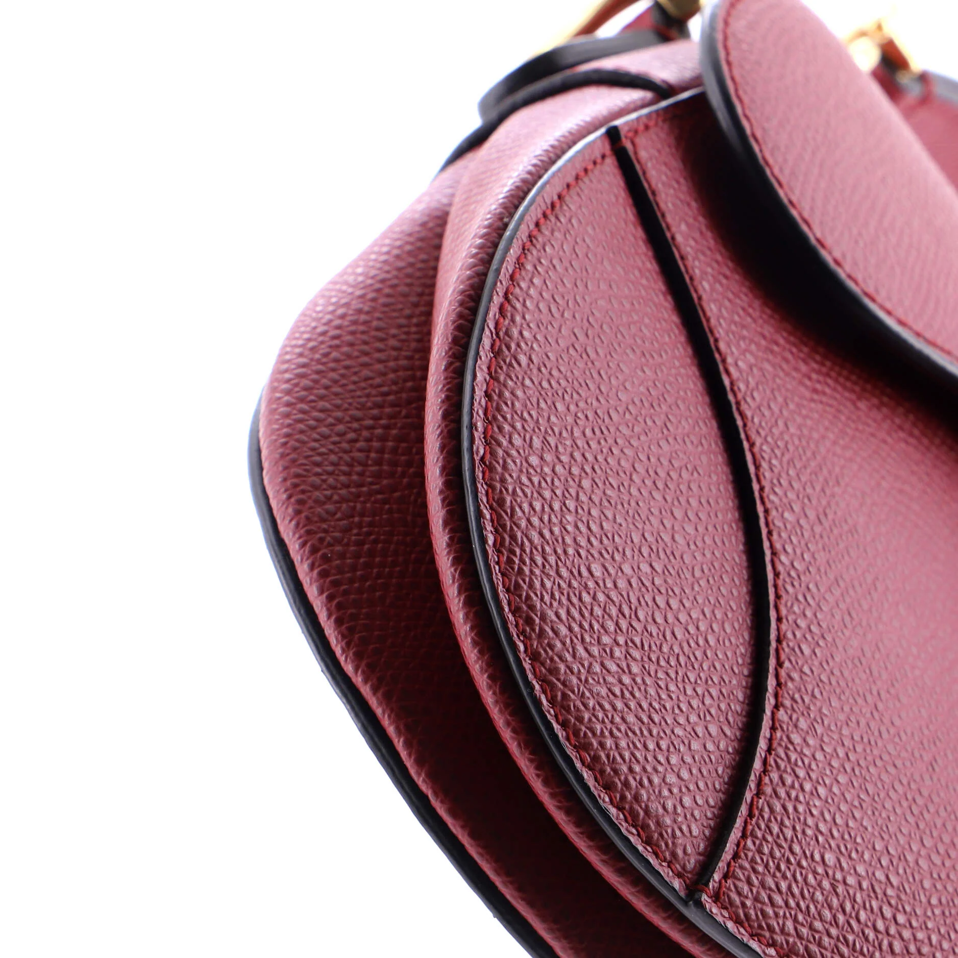 Saddle Handbag Leather Mini - Image 6