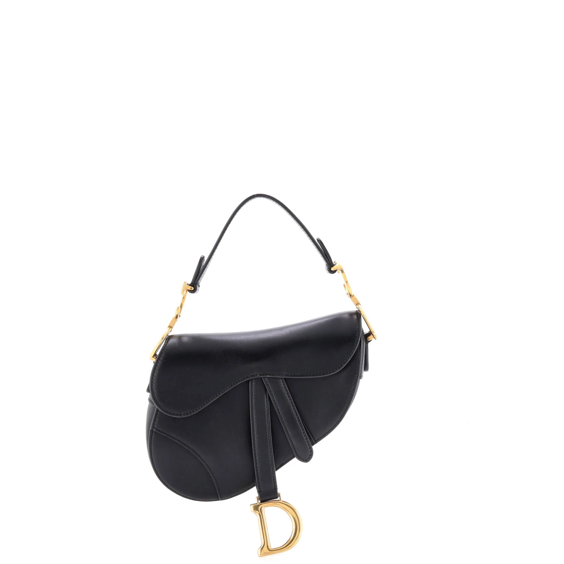 Saddle Handbag Leather Mini