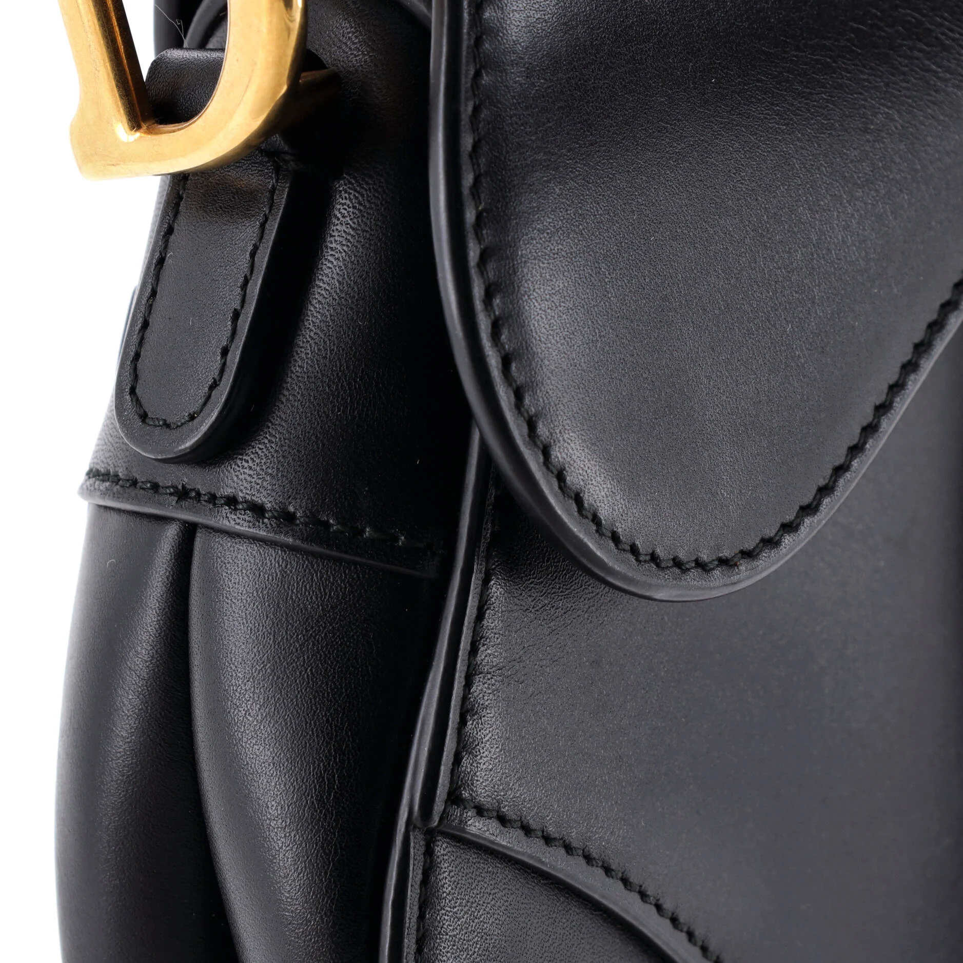 Saddle Handbag Leather Mini - Image 6