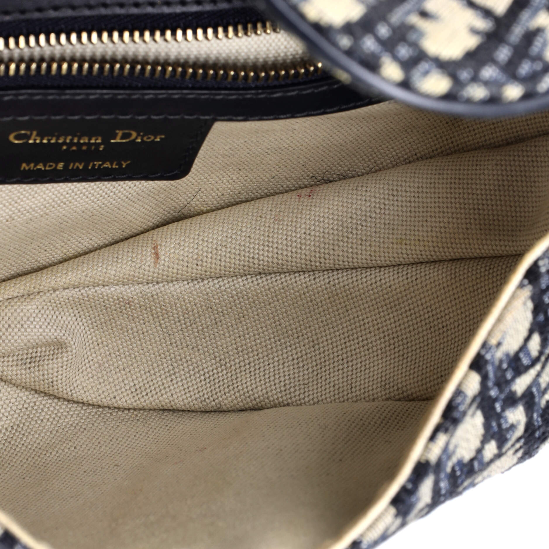 Saddle Handbag Oblique Canvas Medium - Image 5