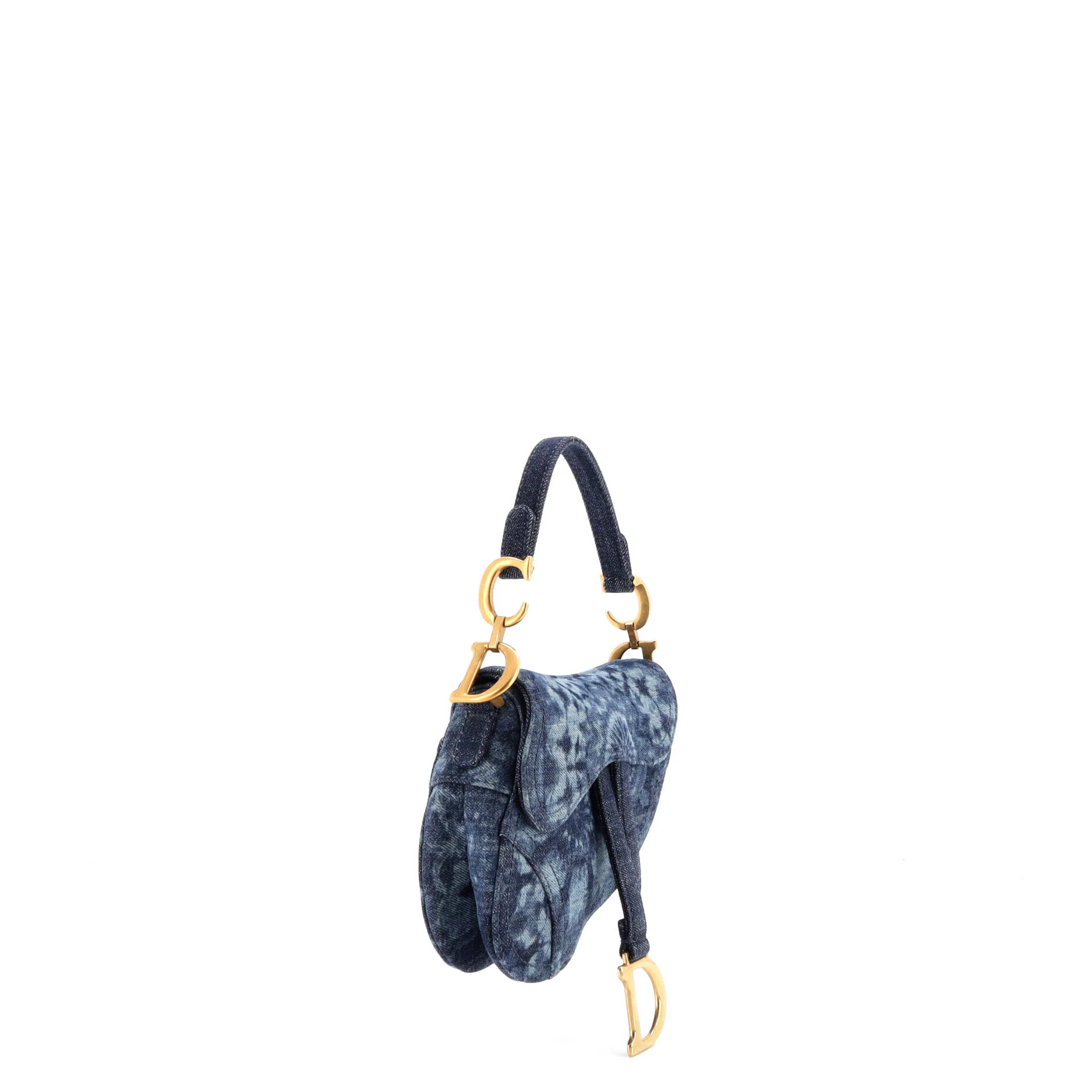 Saddle Handbag Tie Dye Printed Denim Mini - Image 2