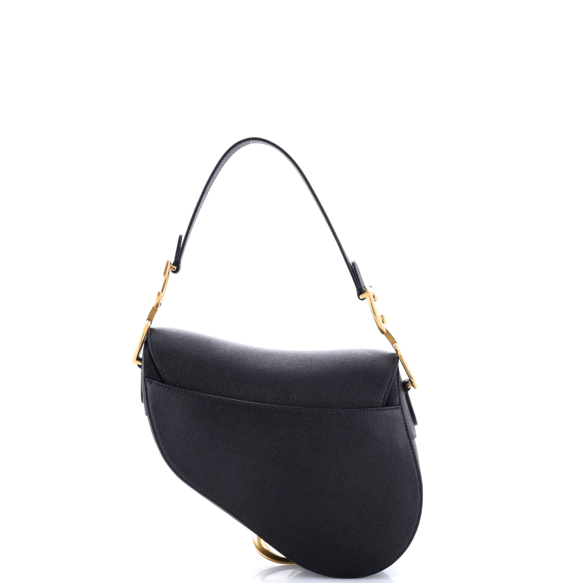 Saddle Handbag with Strap Leather Medium - Image 3