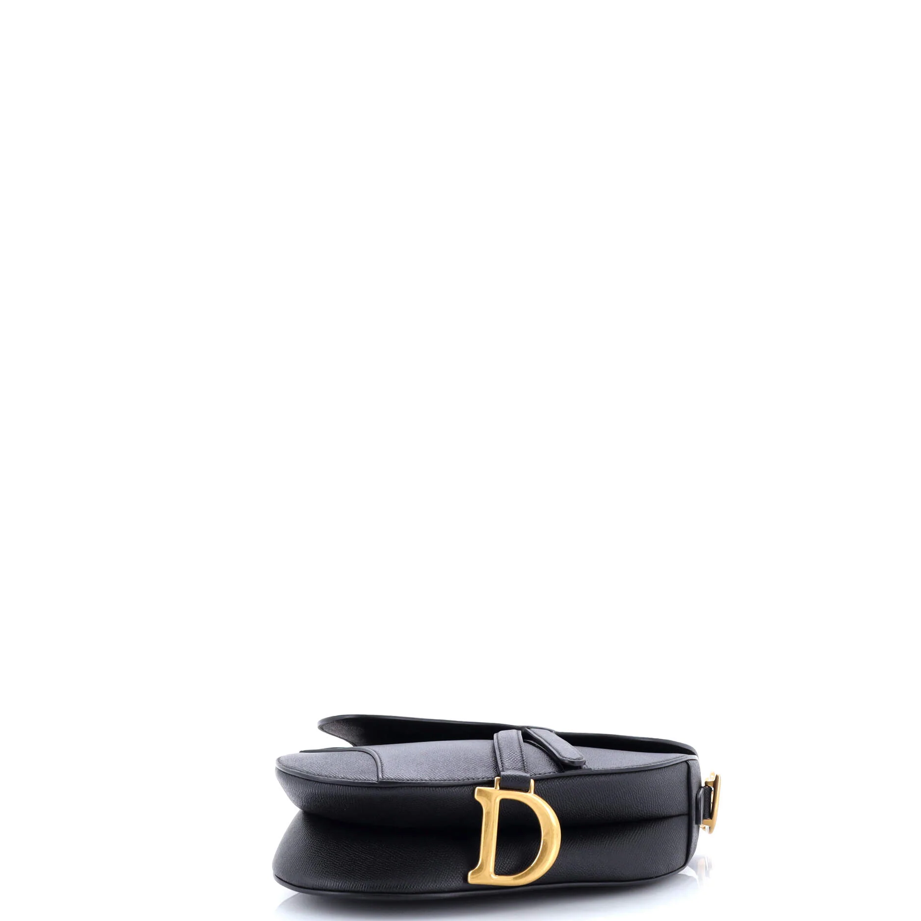 Saddle Handbag with Strap Leather Medium - Image 4