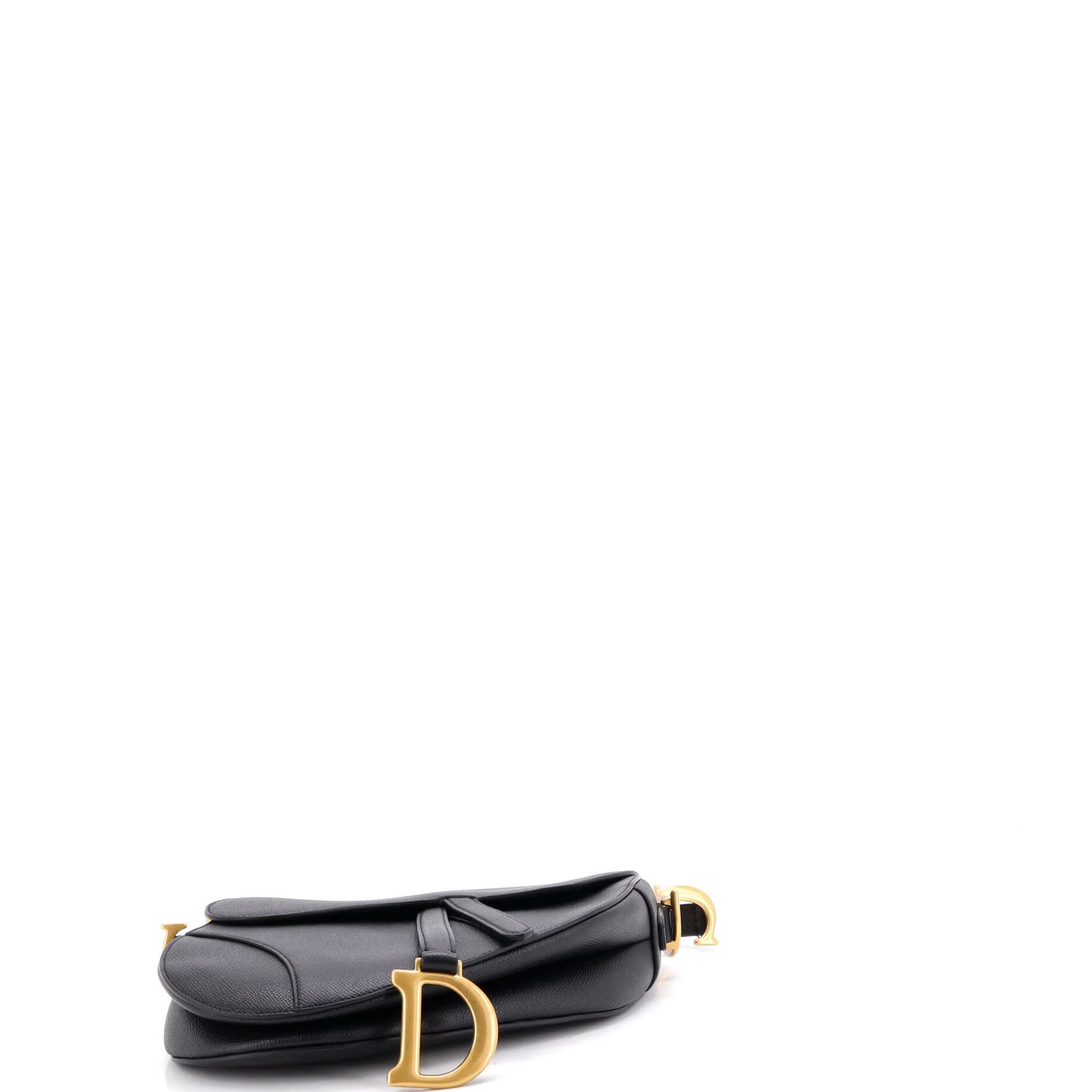 Saddle Handbag with Strap Leather Medium - Image 4