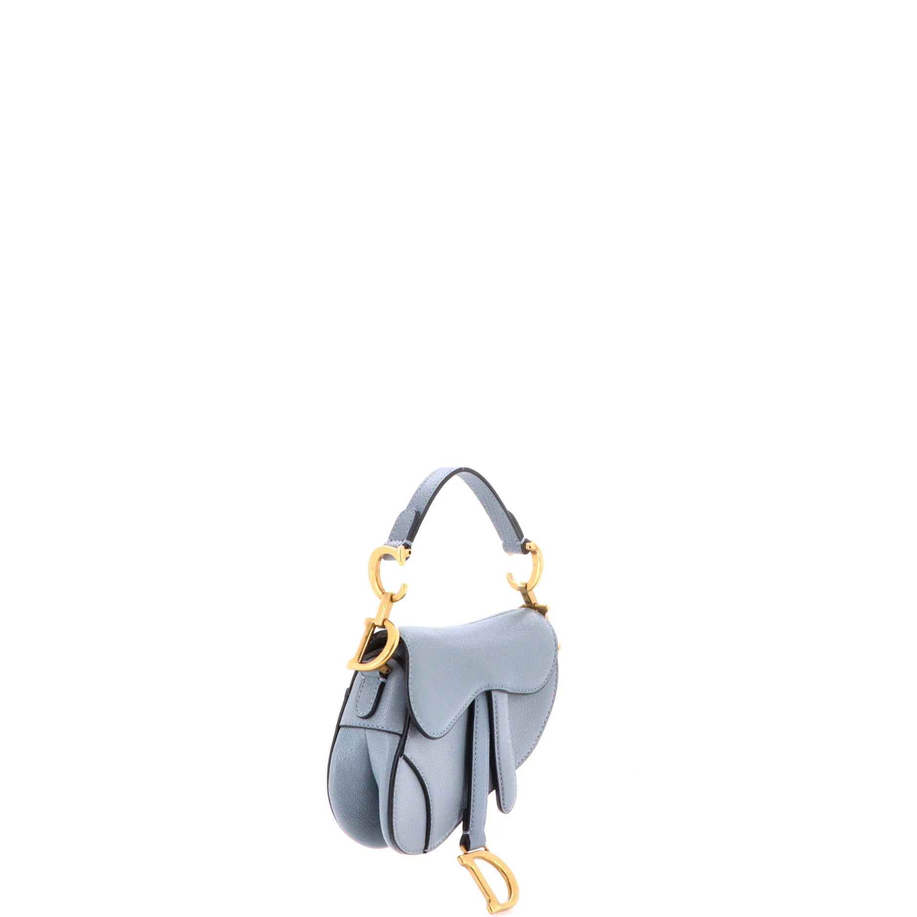 Saddle Handbag with Strap Leather Micro - Image 2