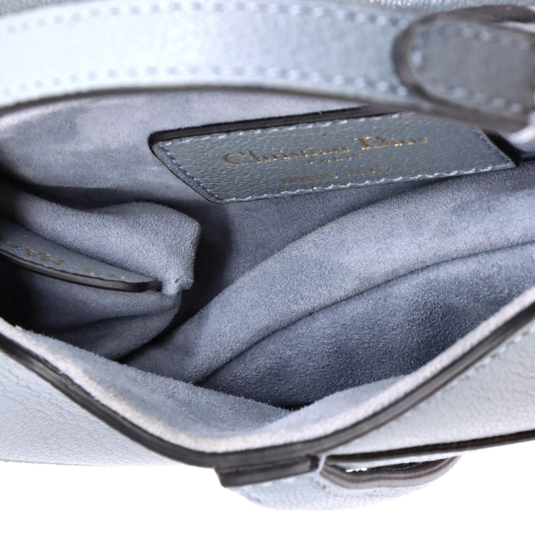 Saddle Handbag with Strap Leather Micro - Image 5