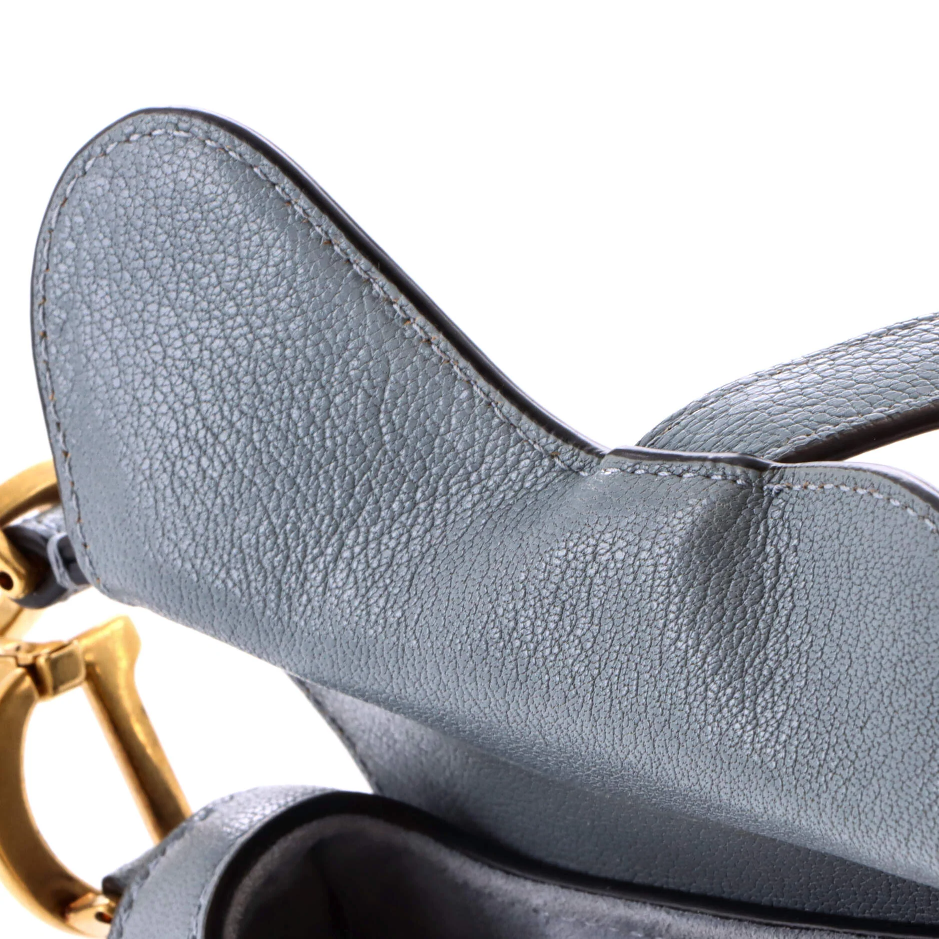 Saddle Handbag with Strap Leather Micro - Image 7