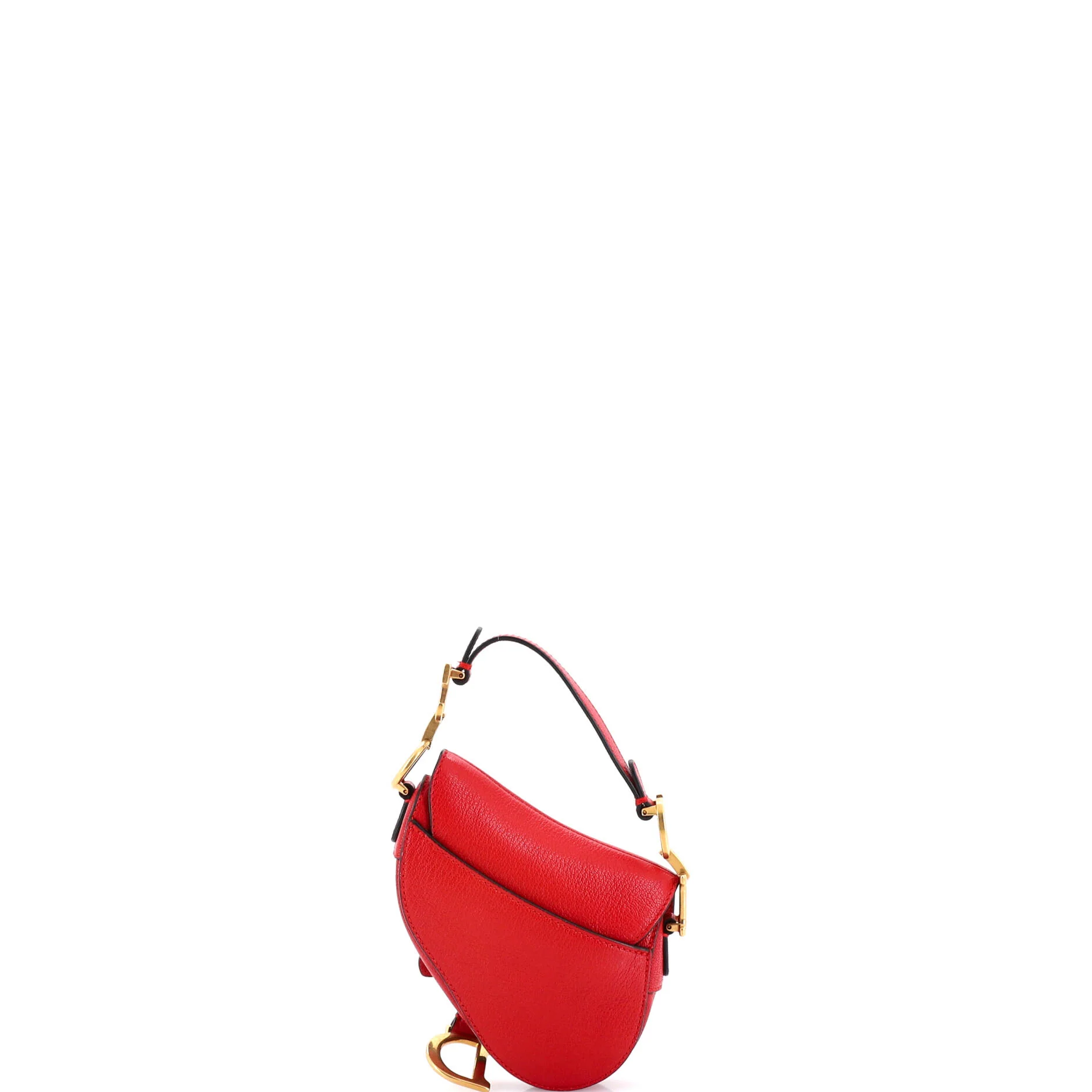 Saddle Handbag with Strap Leather Micro - Image 3