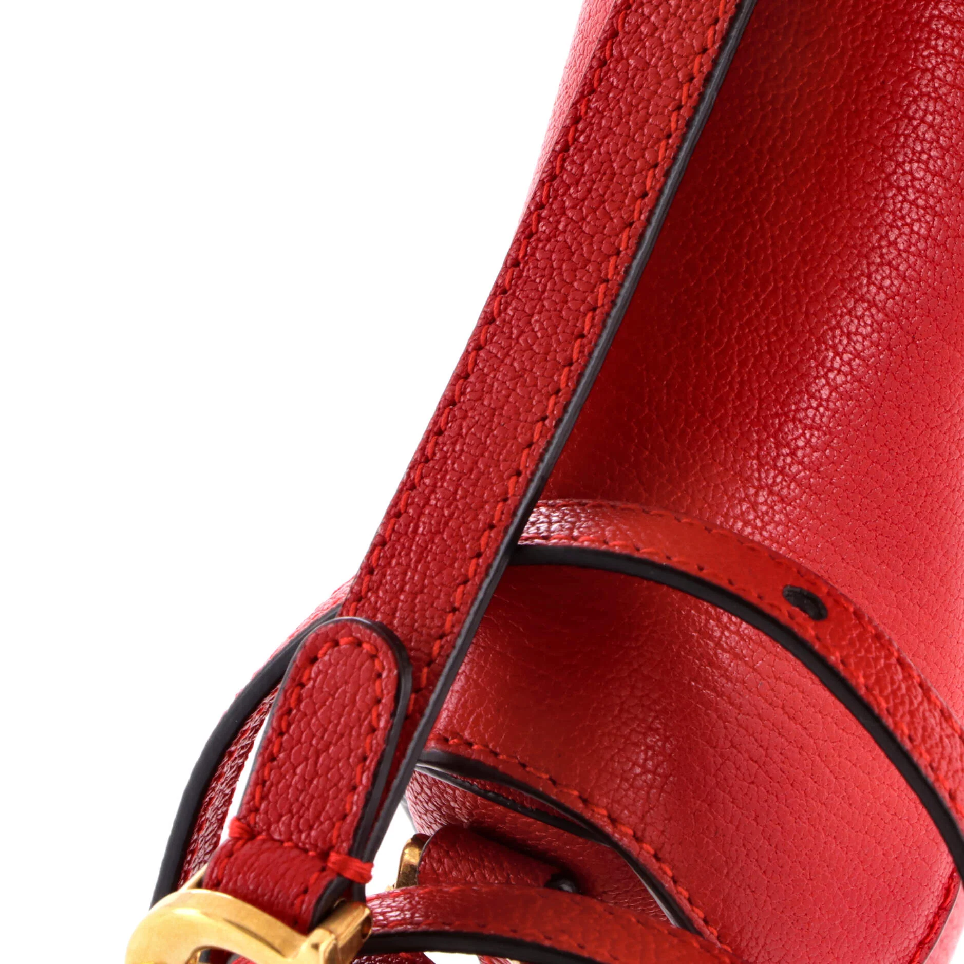 Saddle Handbag with Strap Leather Micro - Image 6