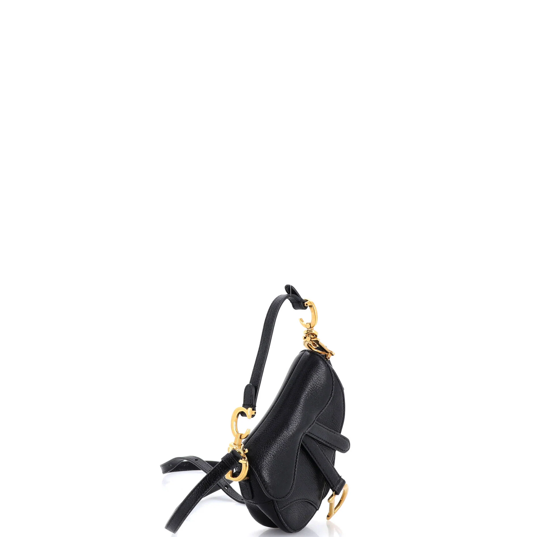 Saddle Handbag with Strap Leather Micro - Image 2