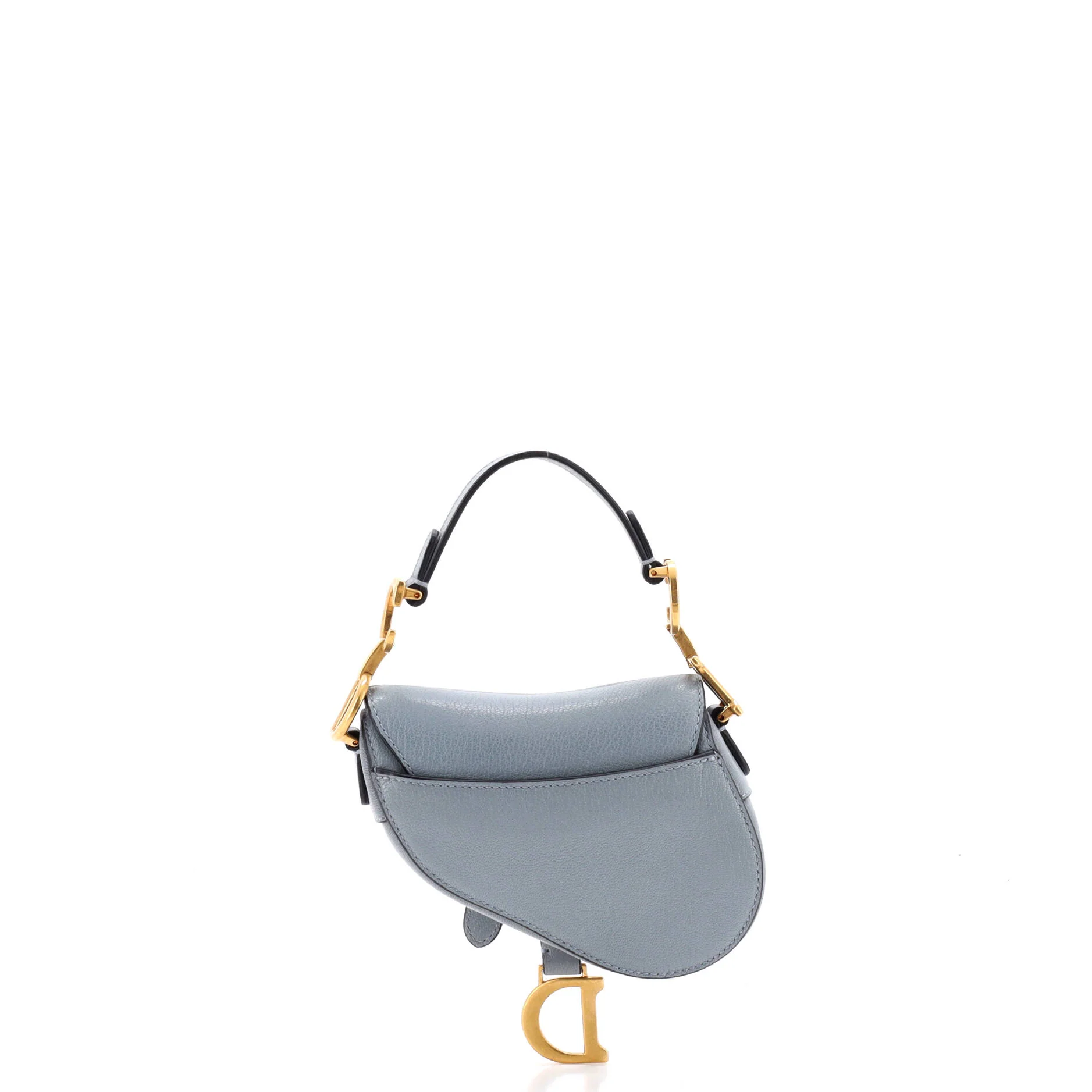 Saddle Handbag with Strap Leather Micro - Image 3