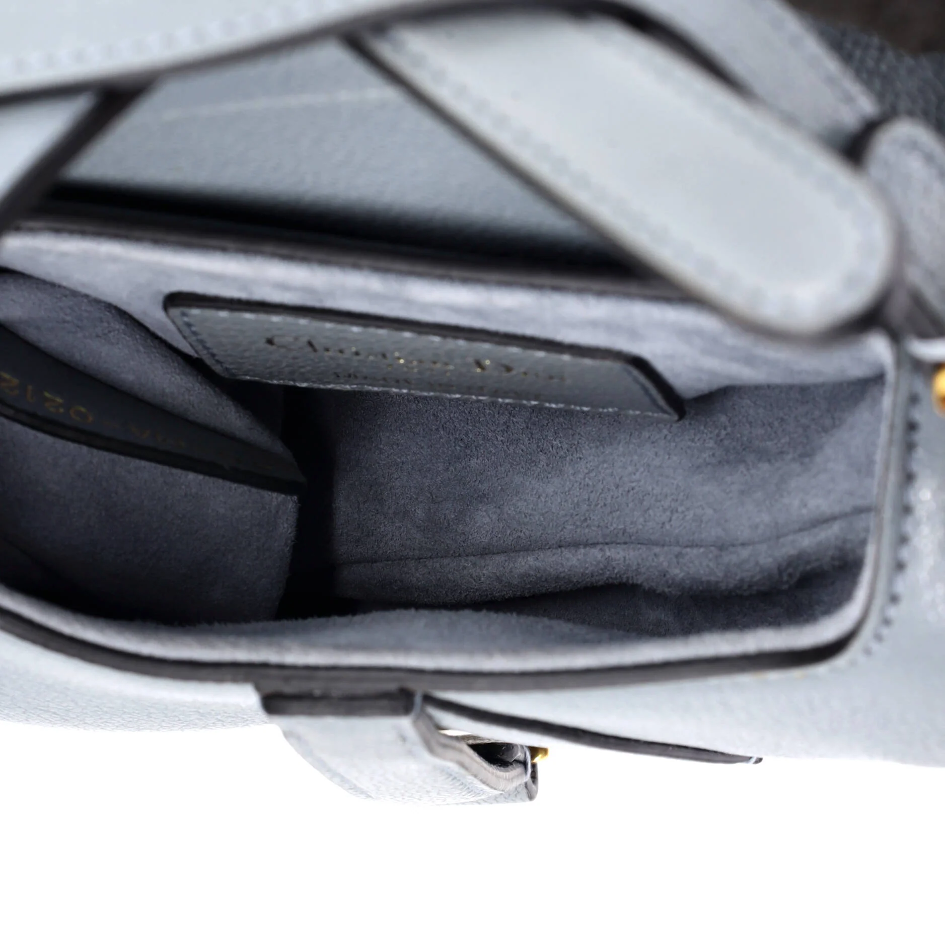 Saddle Handbag with Strap Leather Micro - Image 5