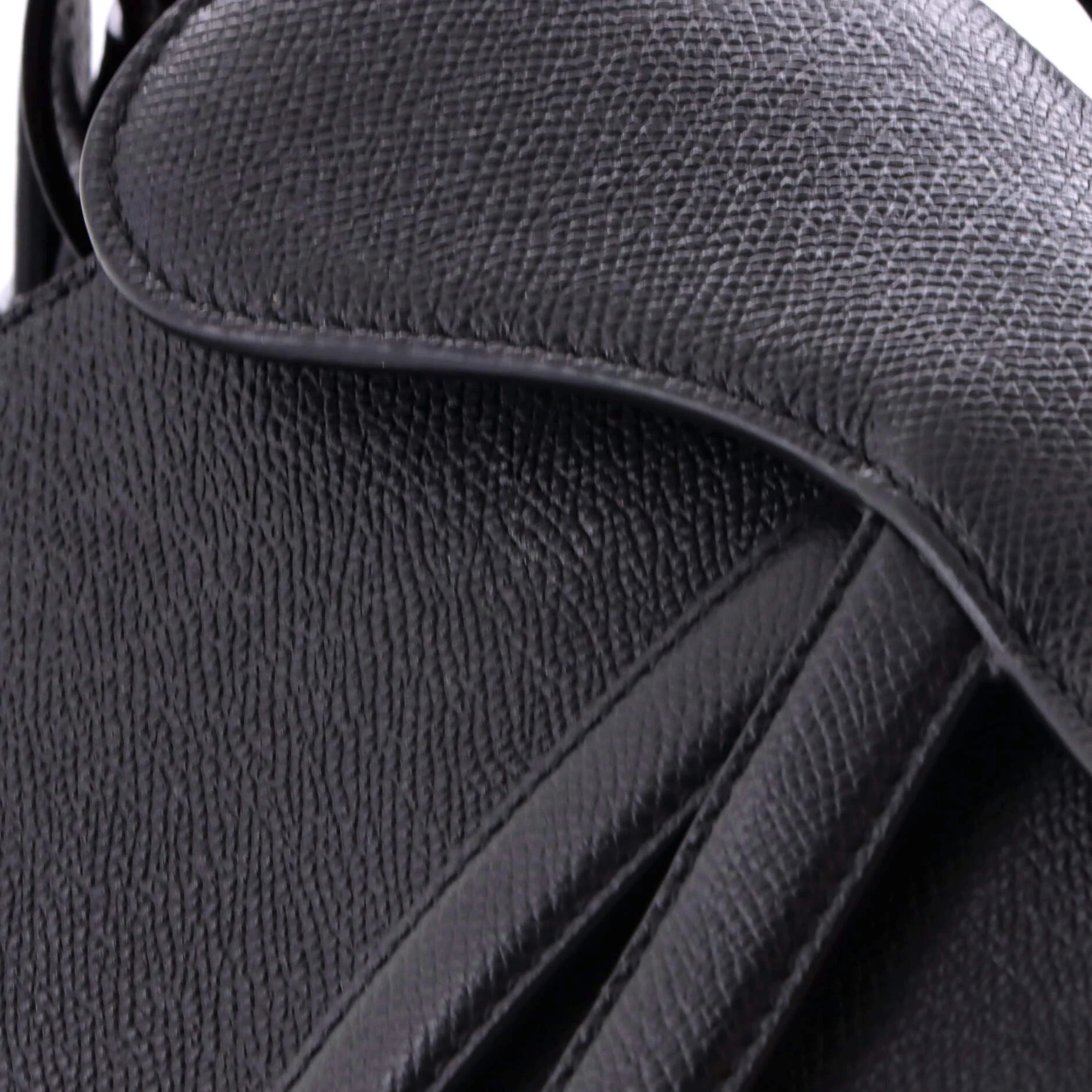 Saddle Handbag with Strap Leather Mini - Image 6