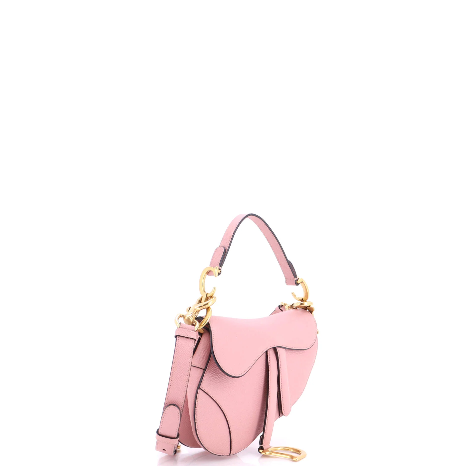 Saddle Handbag with Strap Leather Mini - Image 2