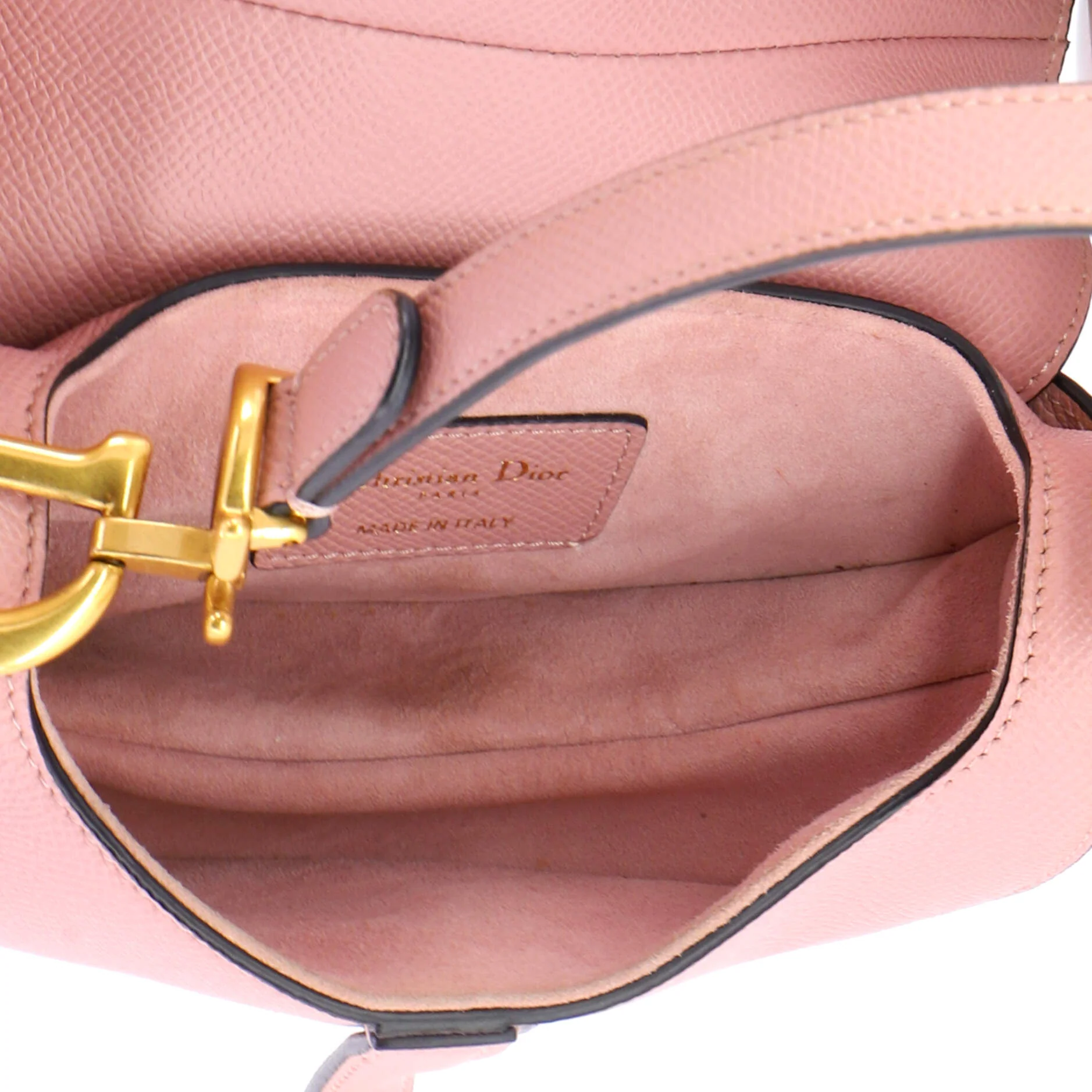 Saddle Handbag with Strap Leather Mini - Image 5