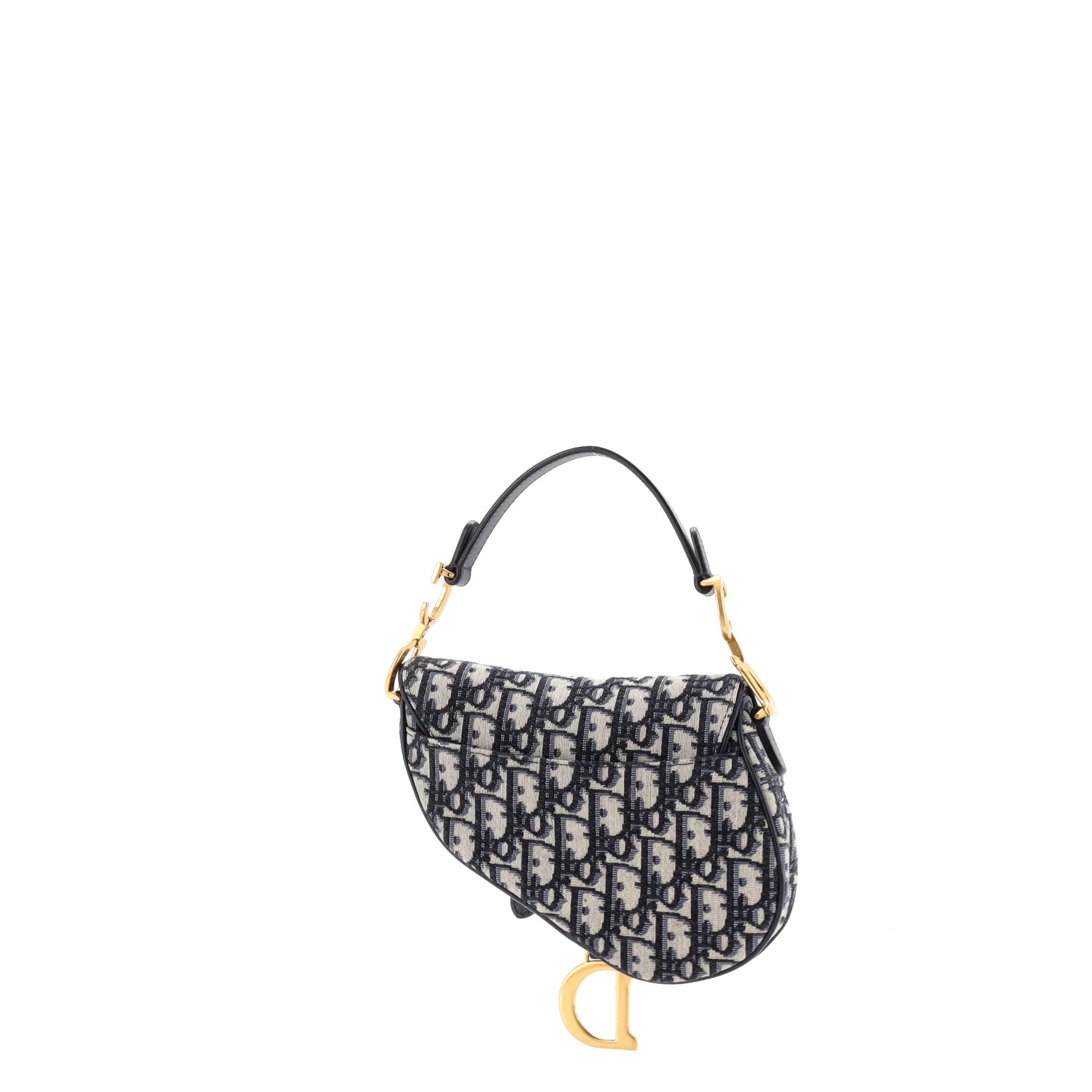 Saddle Handbag with Strap Oblique Canvas Mini - Image 3