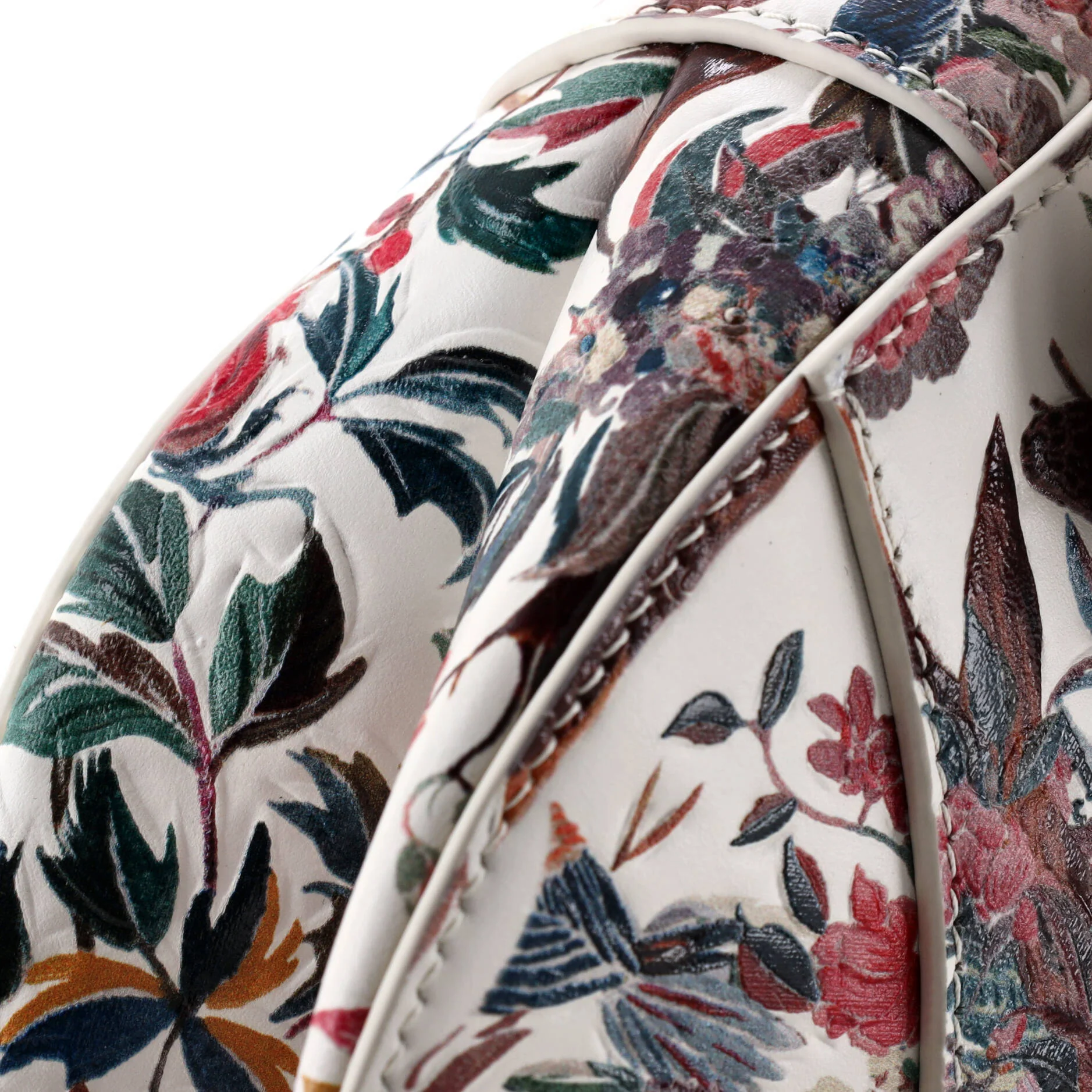 Saddle Handbag with Strap Printed Leather Medium - Image 6