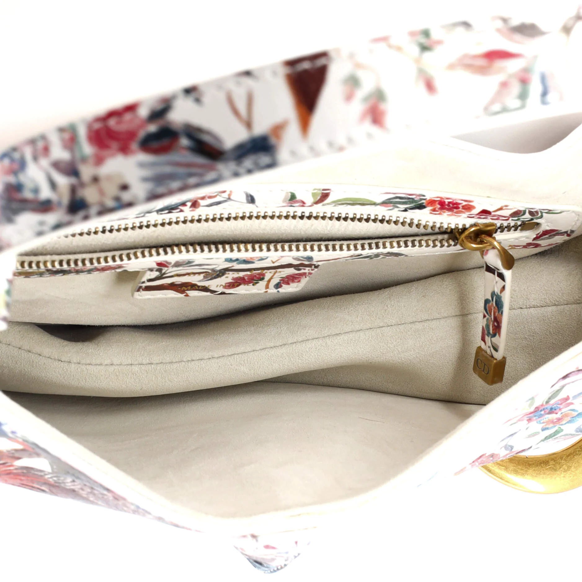 Saddle Handbag with Strap Printed Leather Medium - Image 5