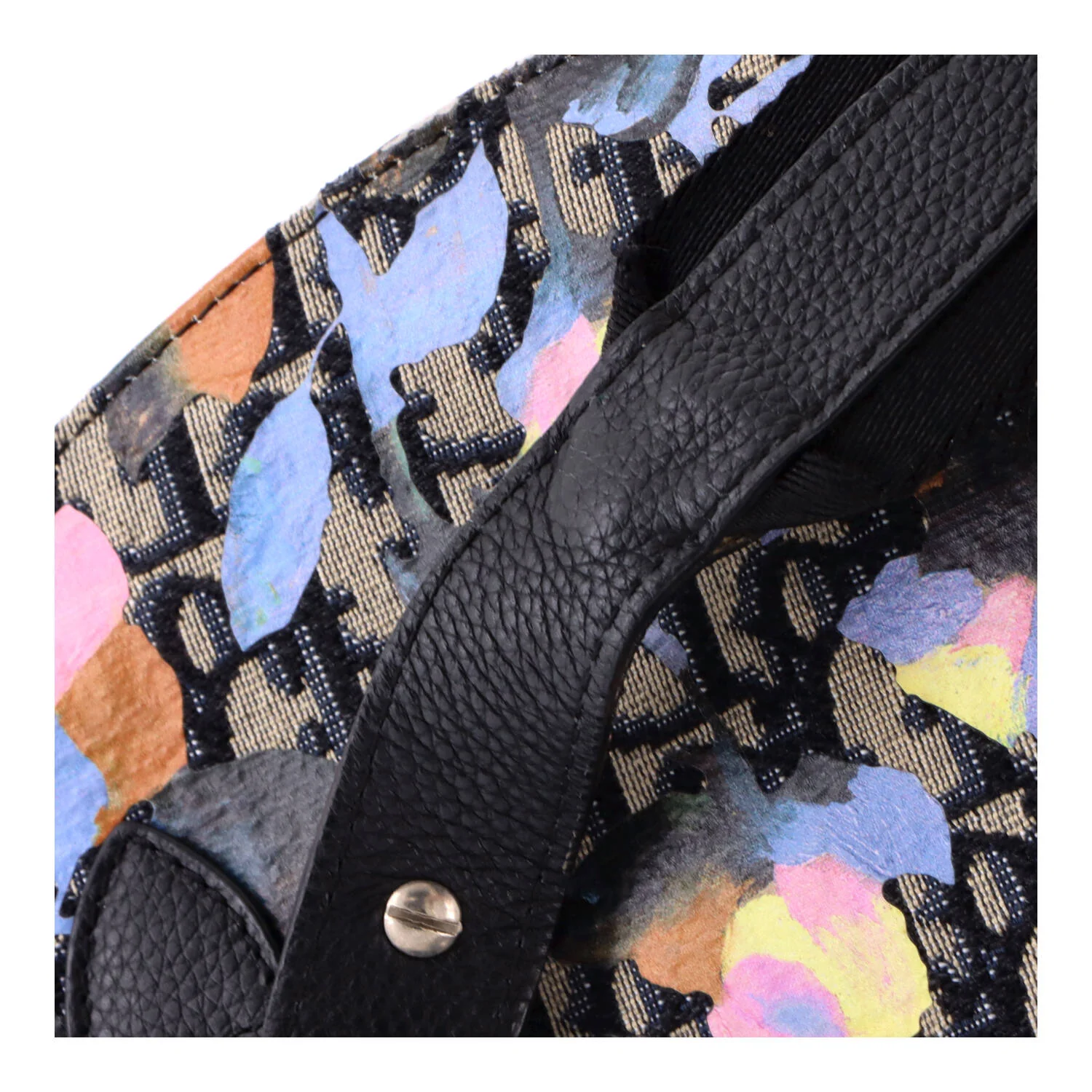 Saddle Messenger Pouch Alex Foxton Floral Oblique Canvas - Image 6