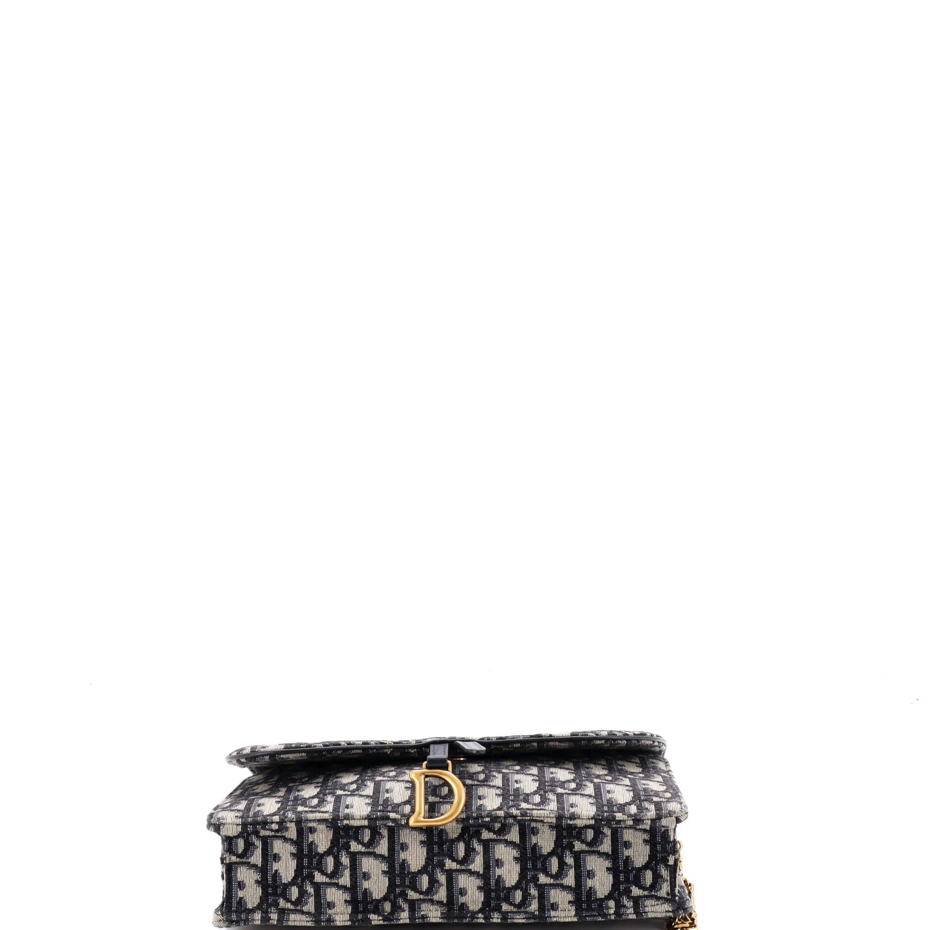 Saddle Pouch Wallet on Chain Oblique Canvas - Image 4