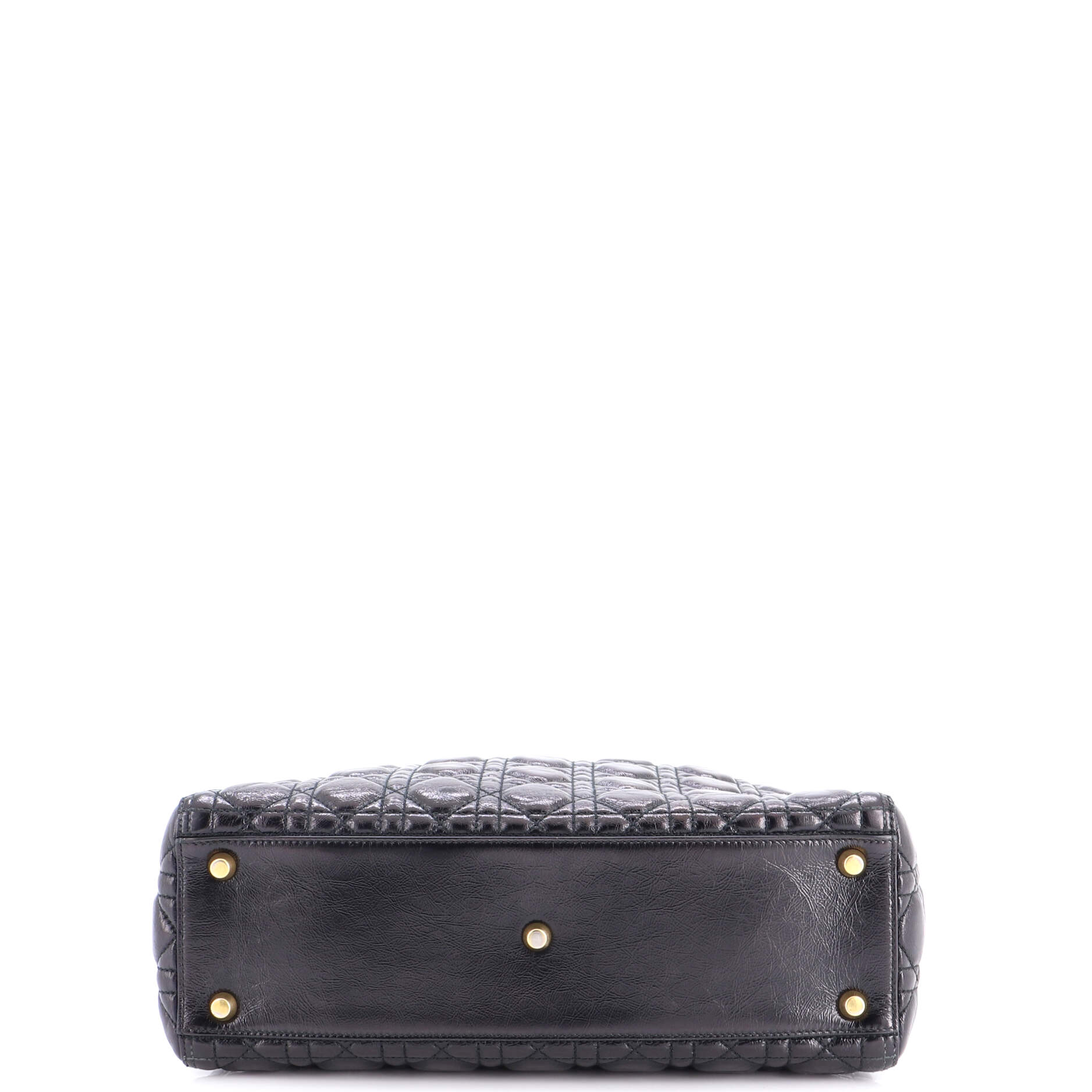 Supple Lady Dior Bag Cannage Crinkled Patent Large - Image 4