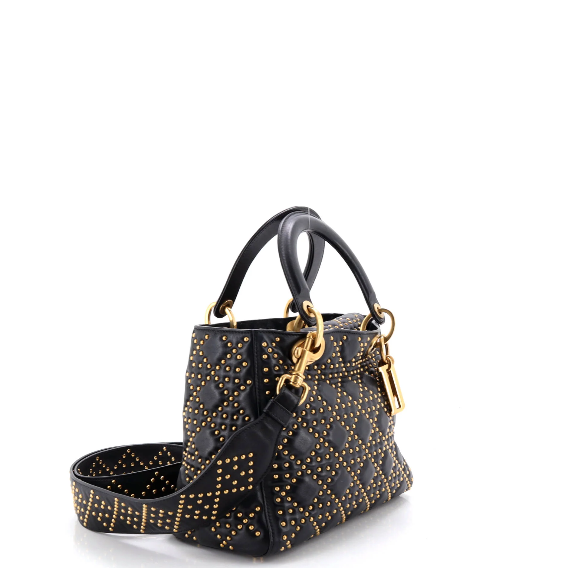 Supple Lady Dior Bag Cannage Studded Lambskin Medium - Image 2