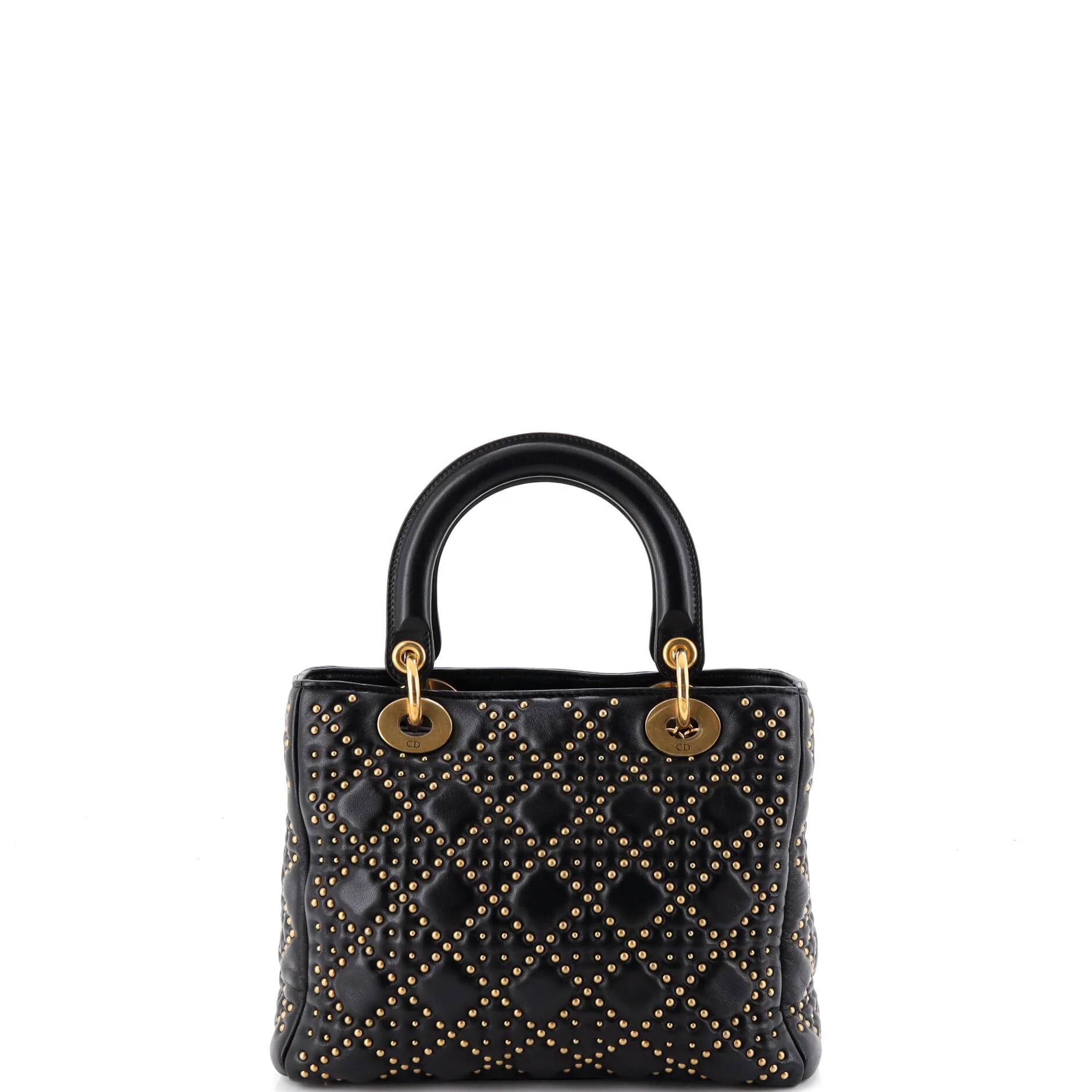 Supple Lady Dior Bag Cannage Studded Lambskin Medium - Image 3