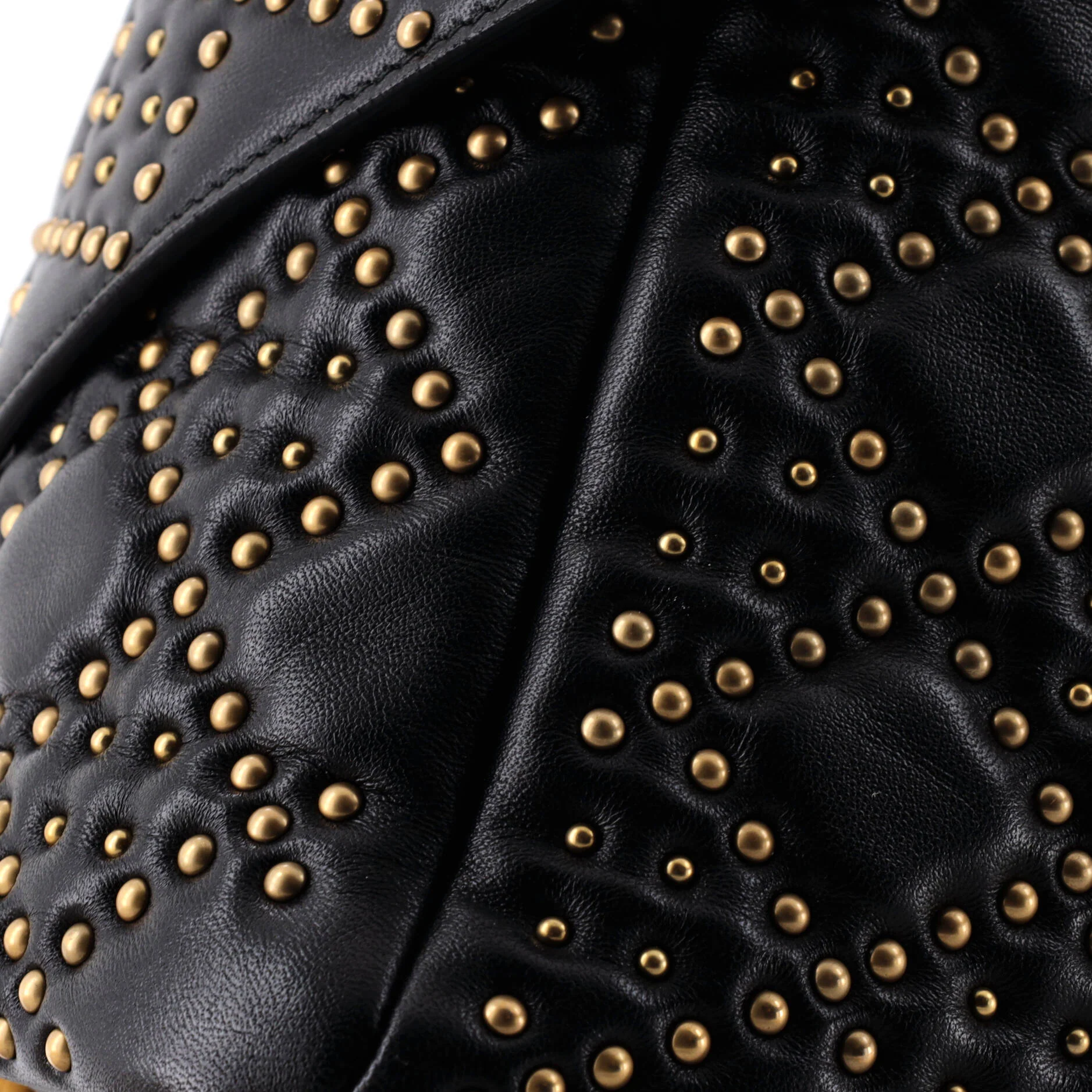 Supple Lady Dior Bag Cannage Studded Lambskin Medium - Image 6