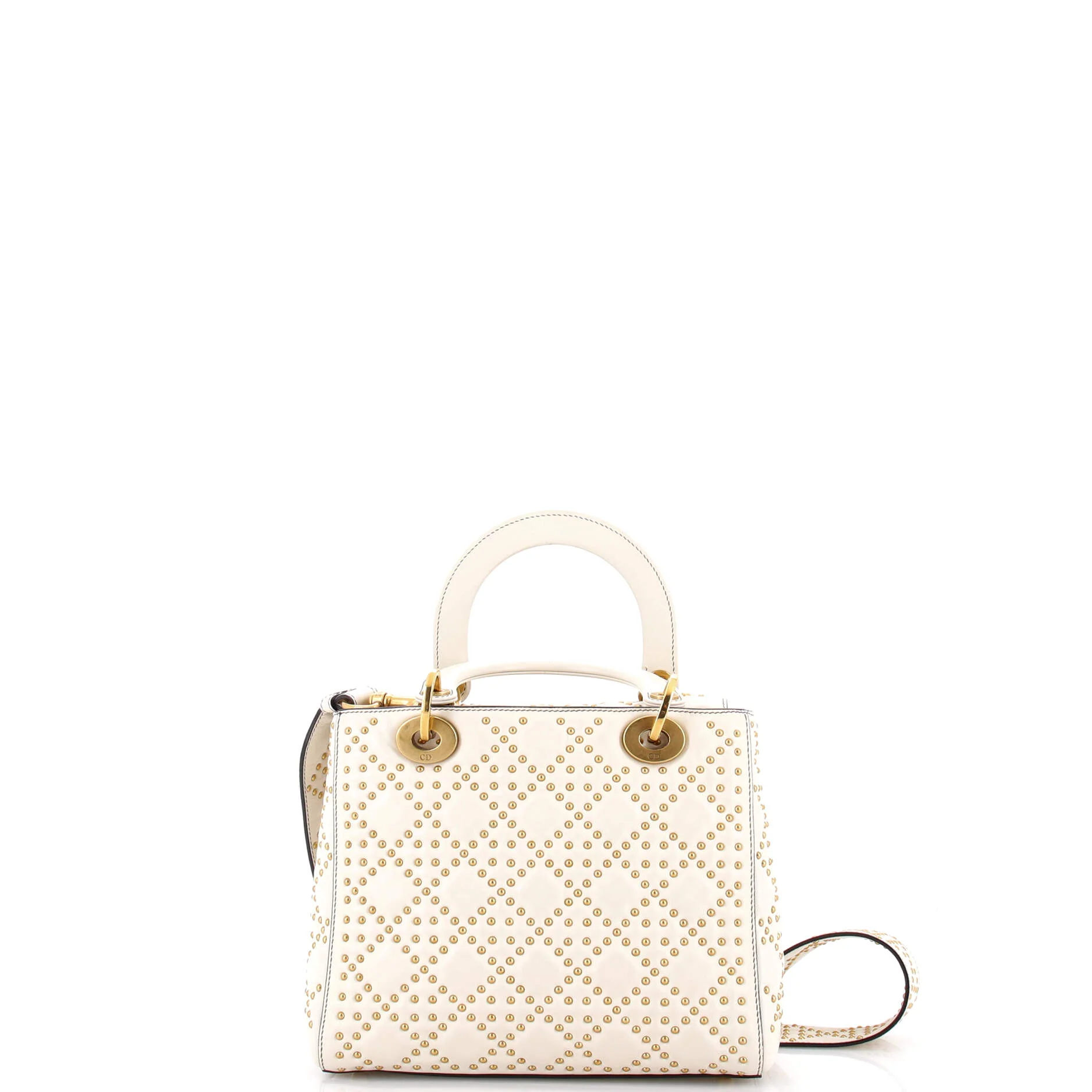 Supple Lady Dior Bag Cannage Studded Lambskin Medium - Image 3