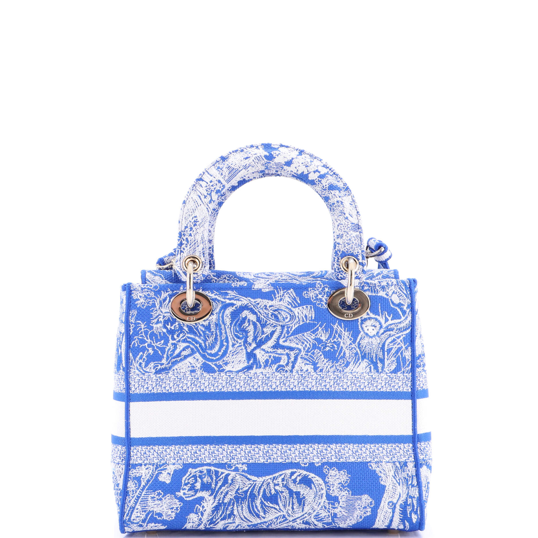 Toile de Jouy Lady D-Lite Bag Embroidered Canvas - Image 3