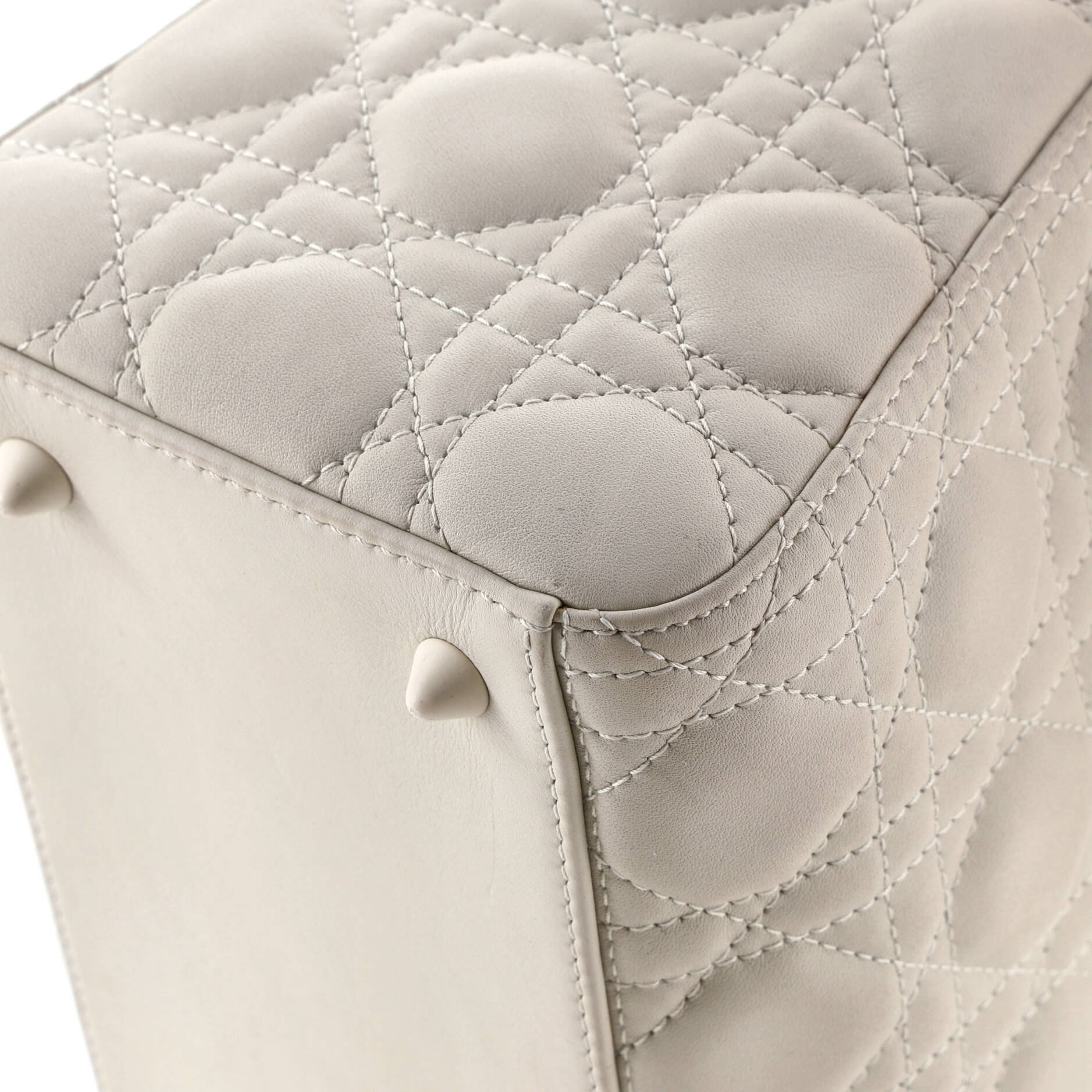 Ultra Matte Lady Dior Bag Cannage Quilt Calfskin Medium - Image 6