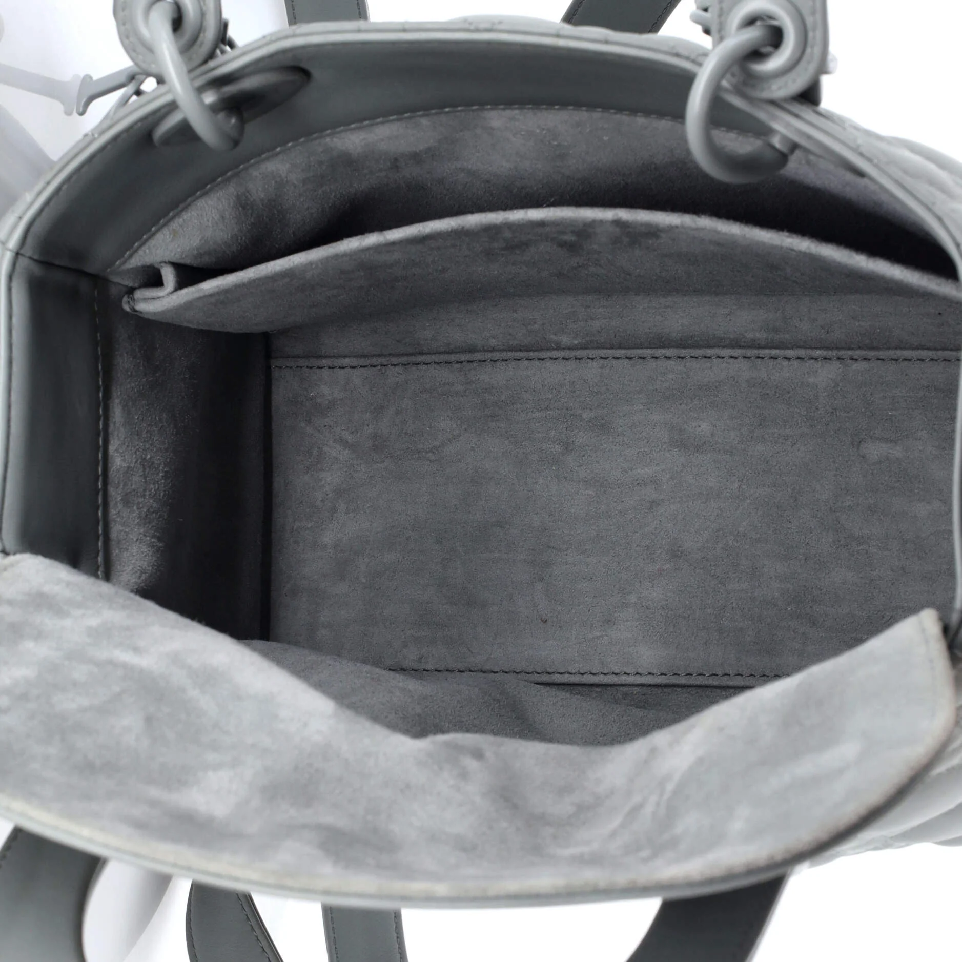 Ultra Matte Lady Dior Bag Cannage Quilt Calfskin Medium - Image 5