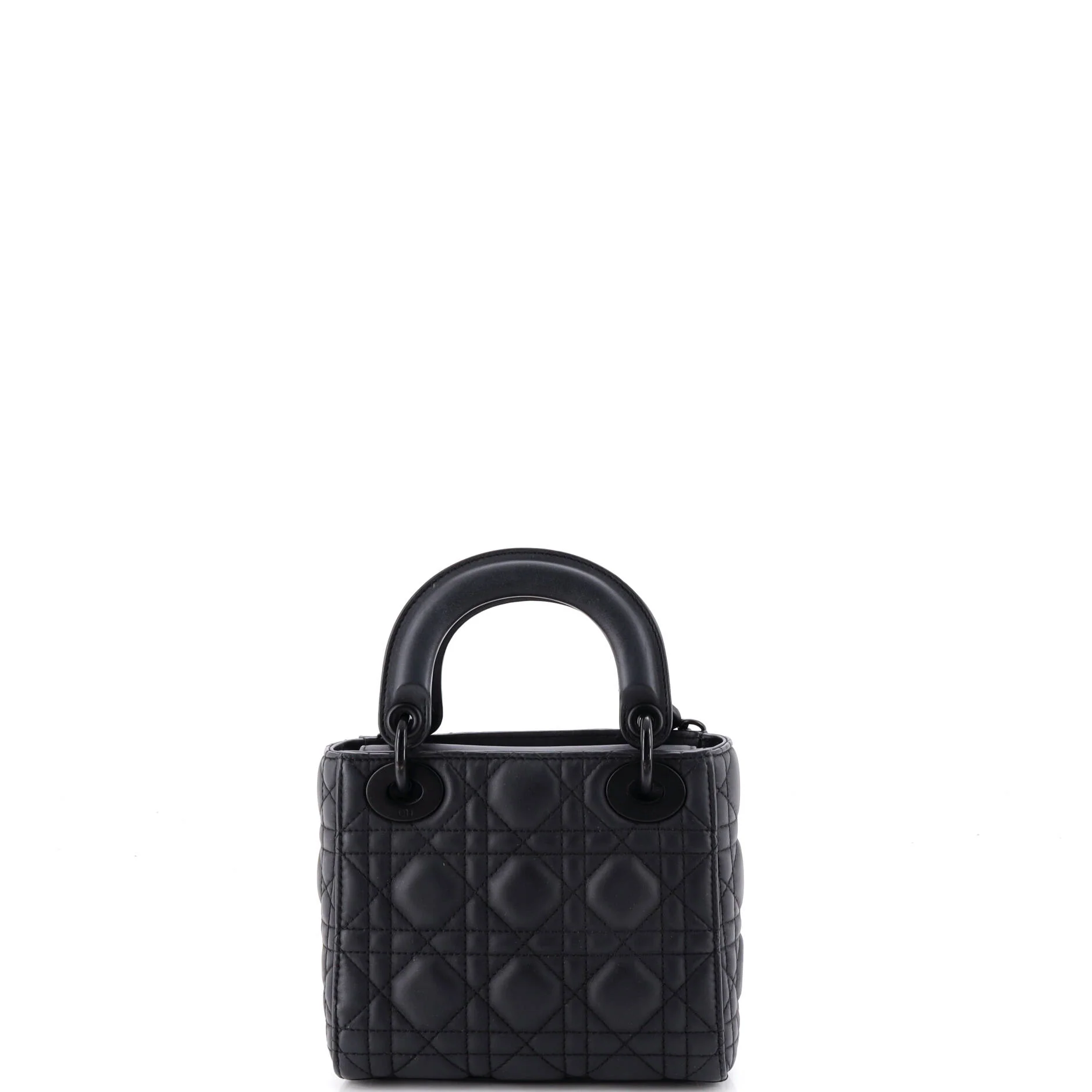 Ultra Matte Lady Dior Chain Bag Cannage Quilt Calfskin Mini - Image 3