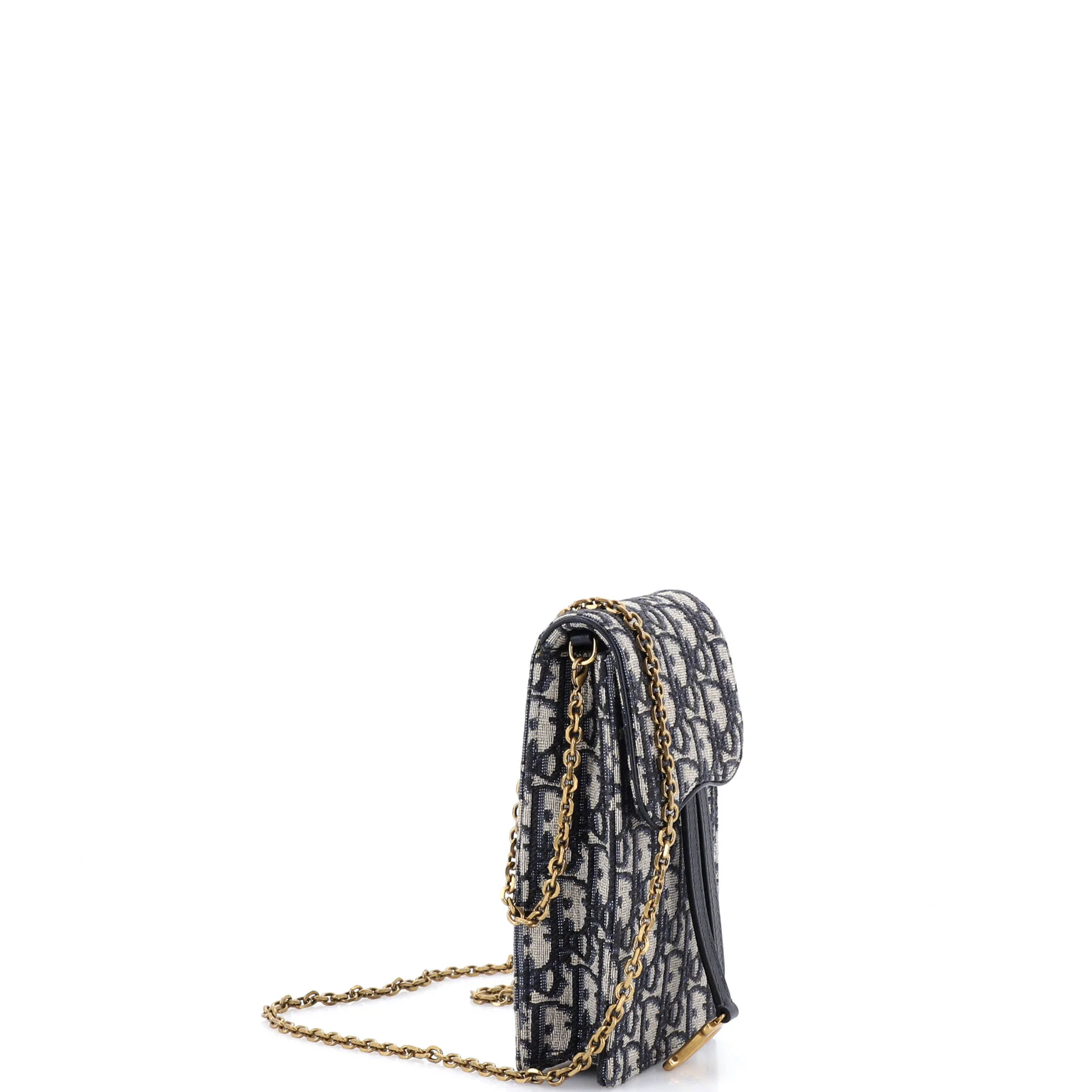 Vertical Saddle Chain Pouch Oblique Canvas - Image 2