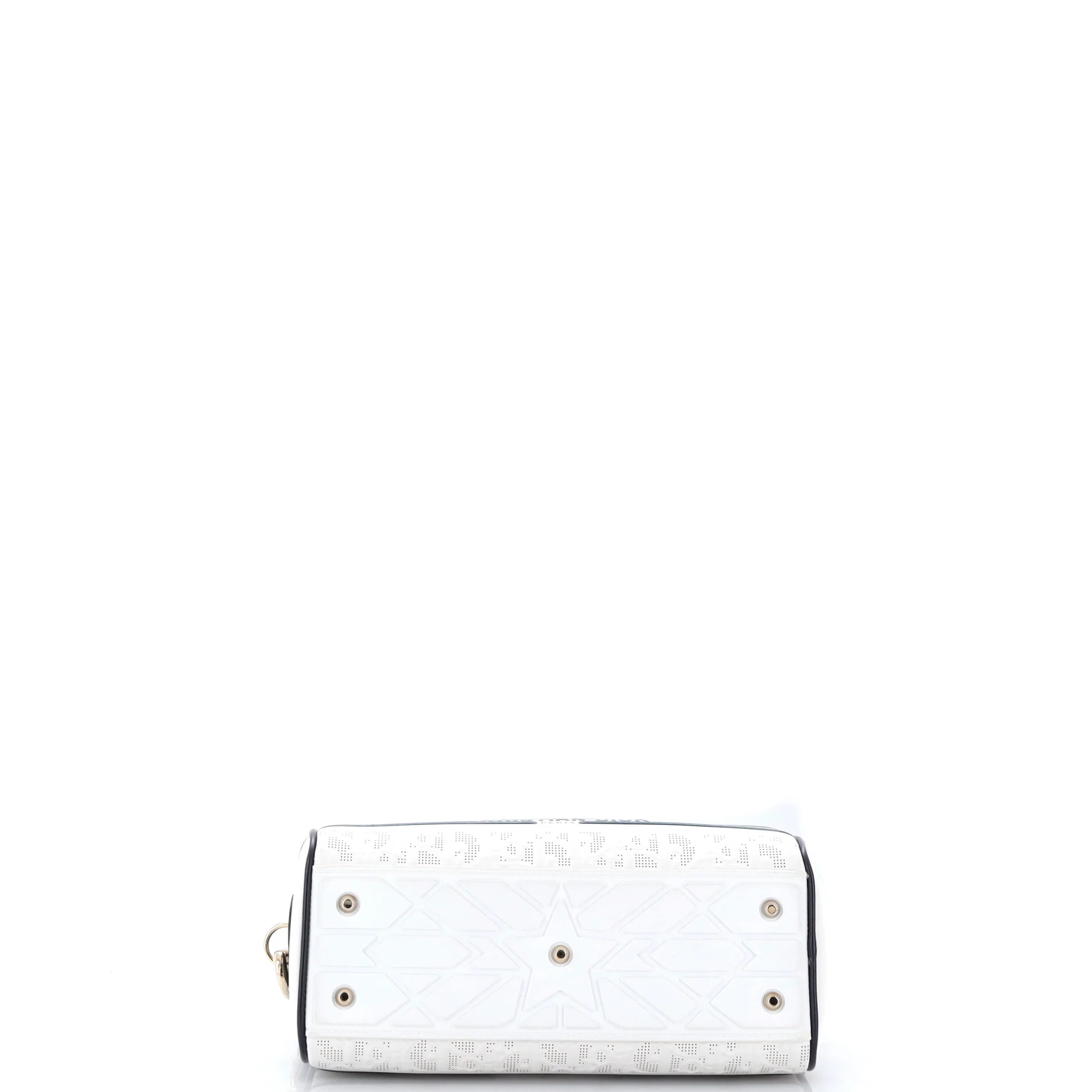 Vibe Zip Bowling Bag Oblique Perforated and Embossed Calfskin Small - Image 4