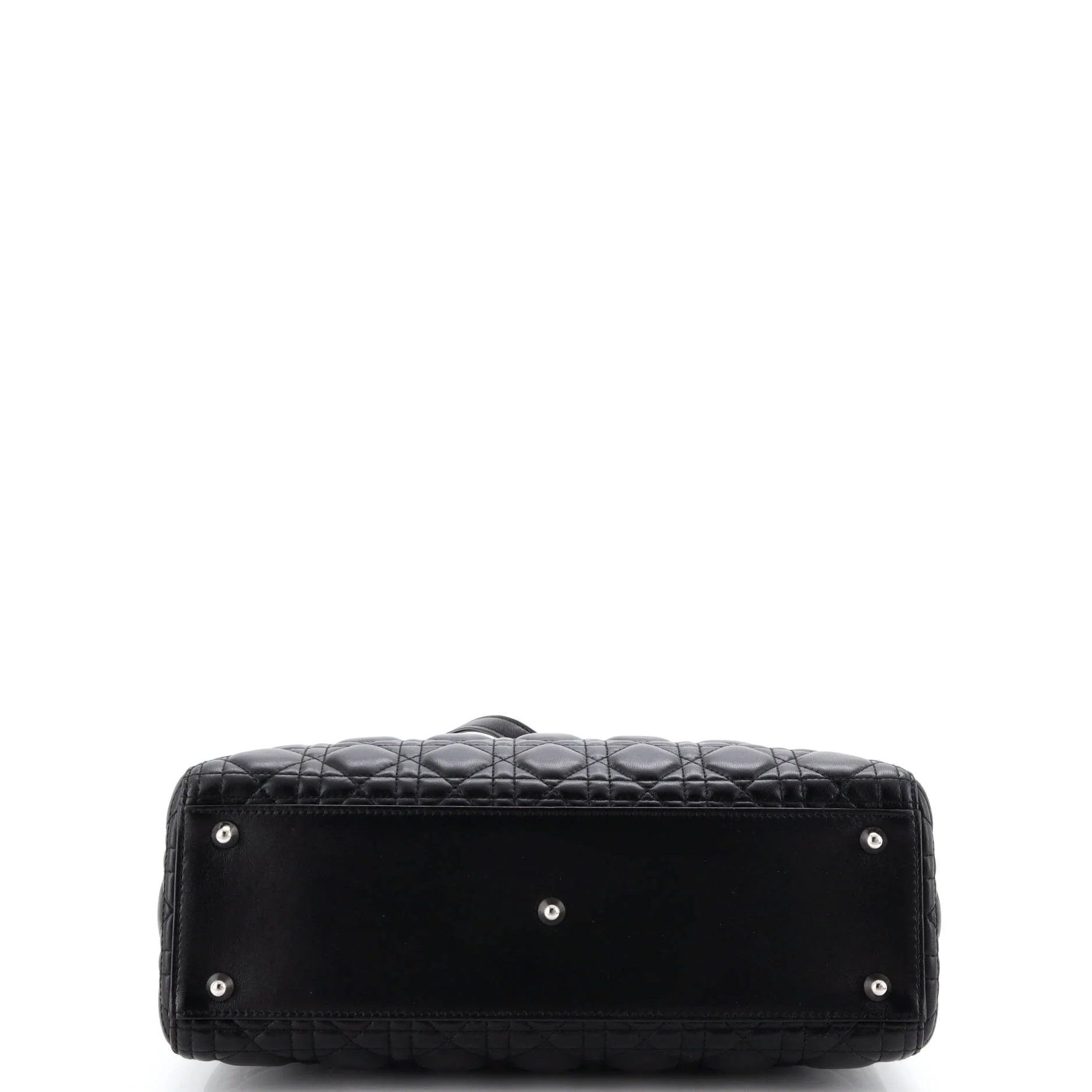 Vintage Lady Dior Bag Cannage Quilt Lambskin Large - Image 4