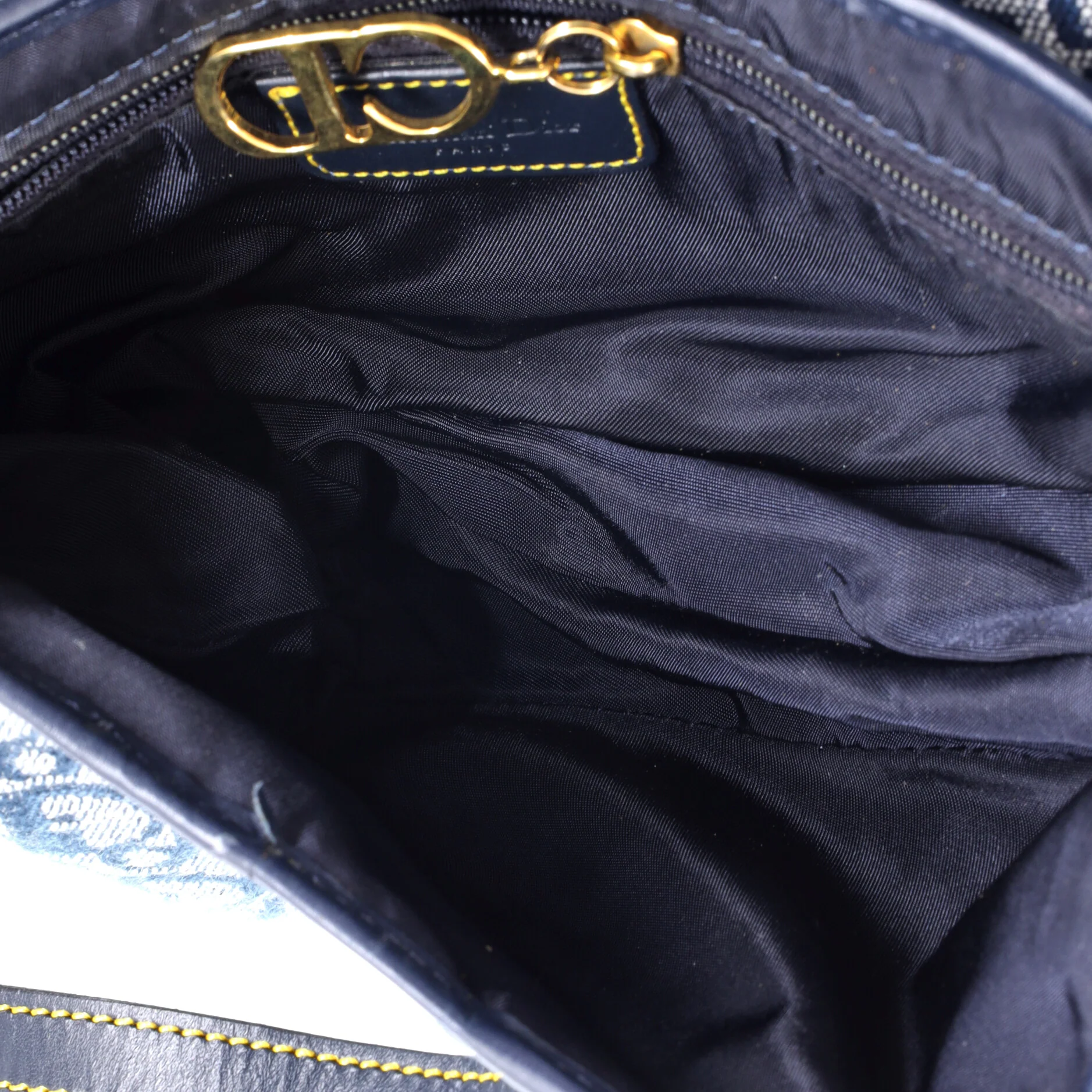 Vintage Saddle Bag Diorissimo Canvas Medium - Image 5