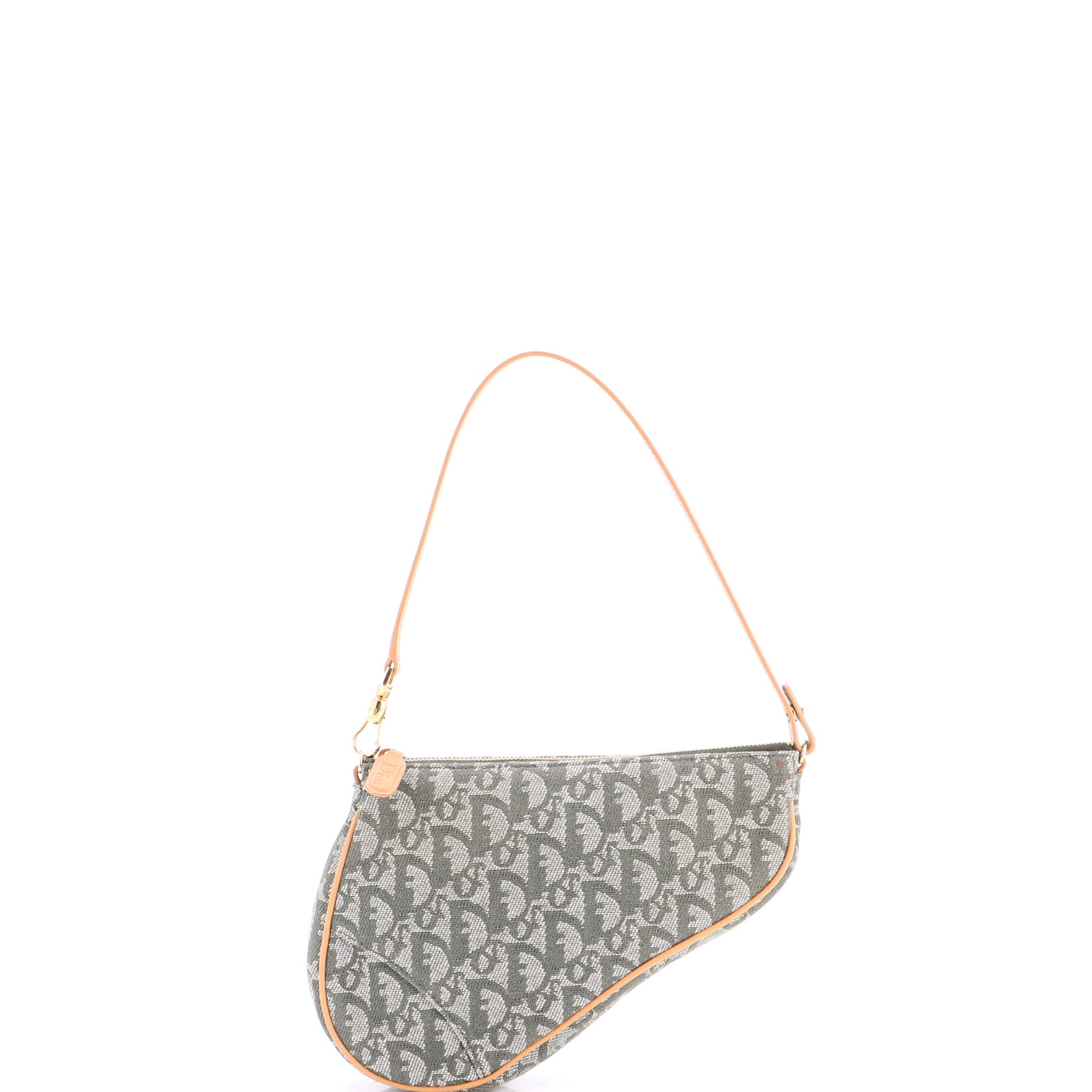 Vintage Saddle Bag Diorissimo Canvas Mini