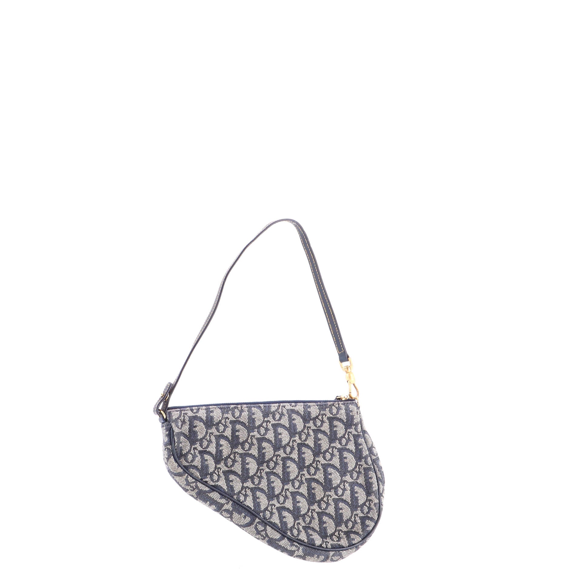 Vintage Saddle Bag Diorissimo Denim Mini - Image 3