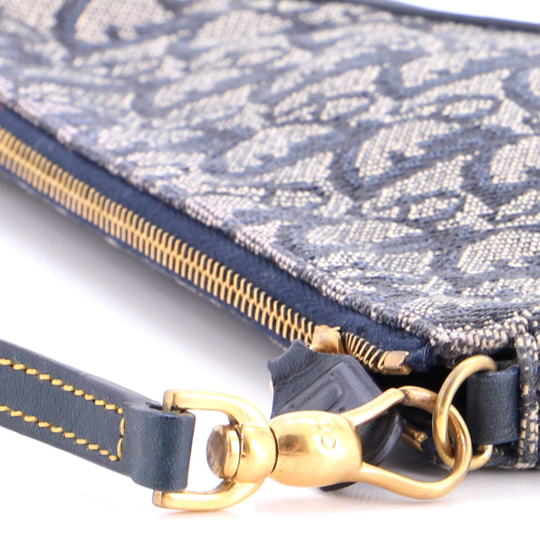 Vintage Saddle Bag Diorissimo Denim Mini - Image 6