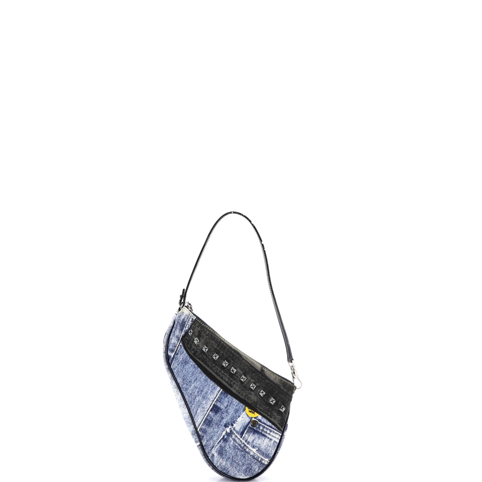 Vintage Saddle Bag Printed Denim Mini - Image 3