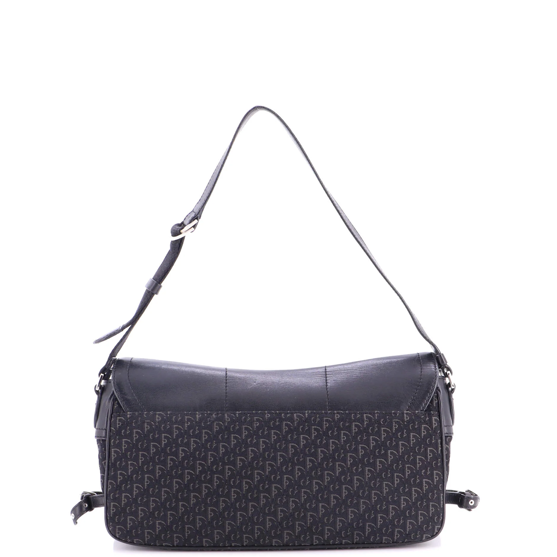 Vintage Street Chic Shoulder Handbag Diorissimo Canvas with Leather Medium - Image 3