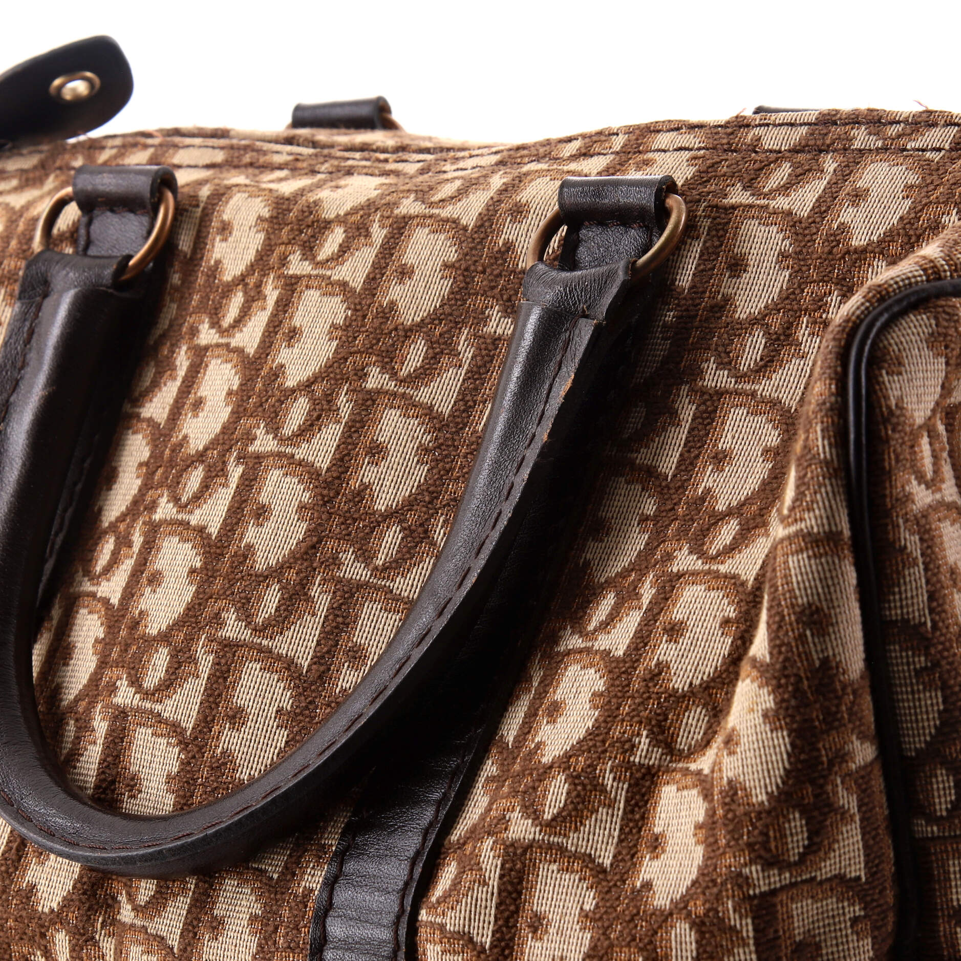 Vintage Trotter Boston Bag Diorissimo Canvas Medium - Image 6