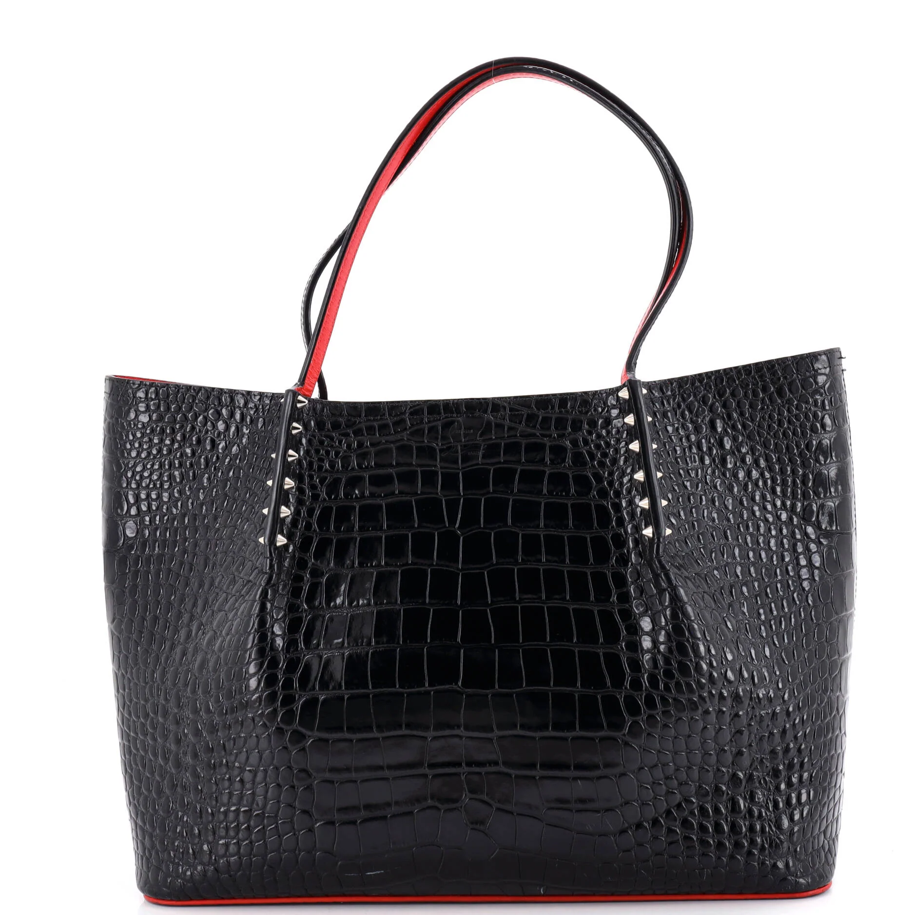 Cabarock Tote Crocodile Embossed Leather Large