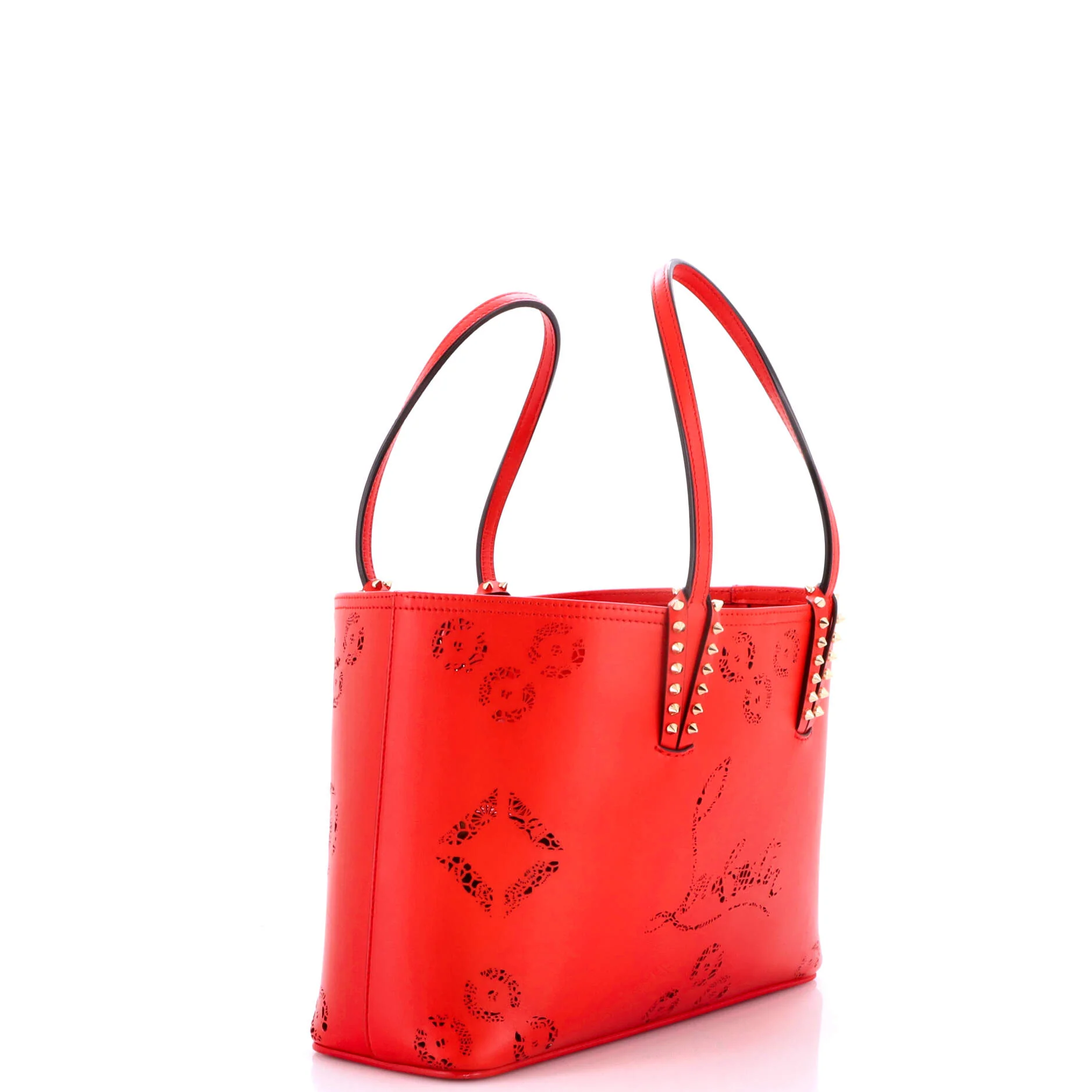 Cabata East West Tote Perforated Leather Small - Image 3