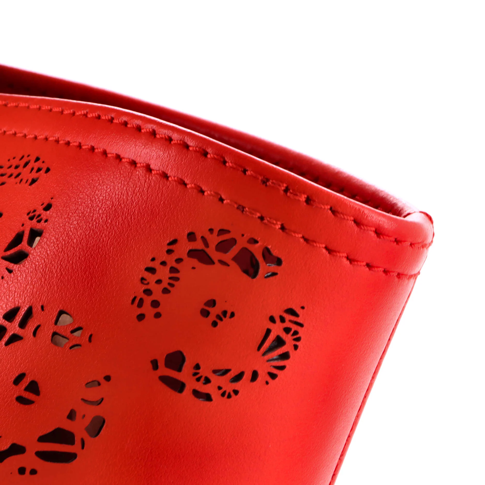 Cabata East West Tote Perforated Leather Small - Image 8