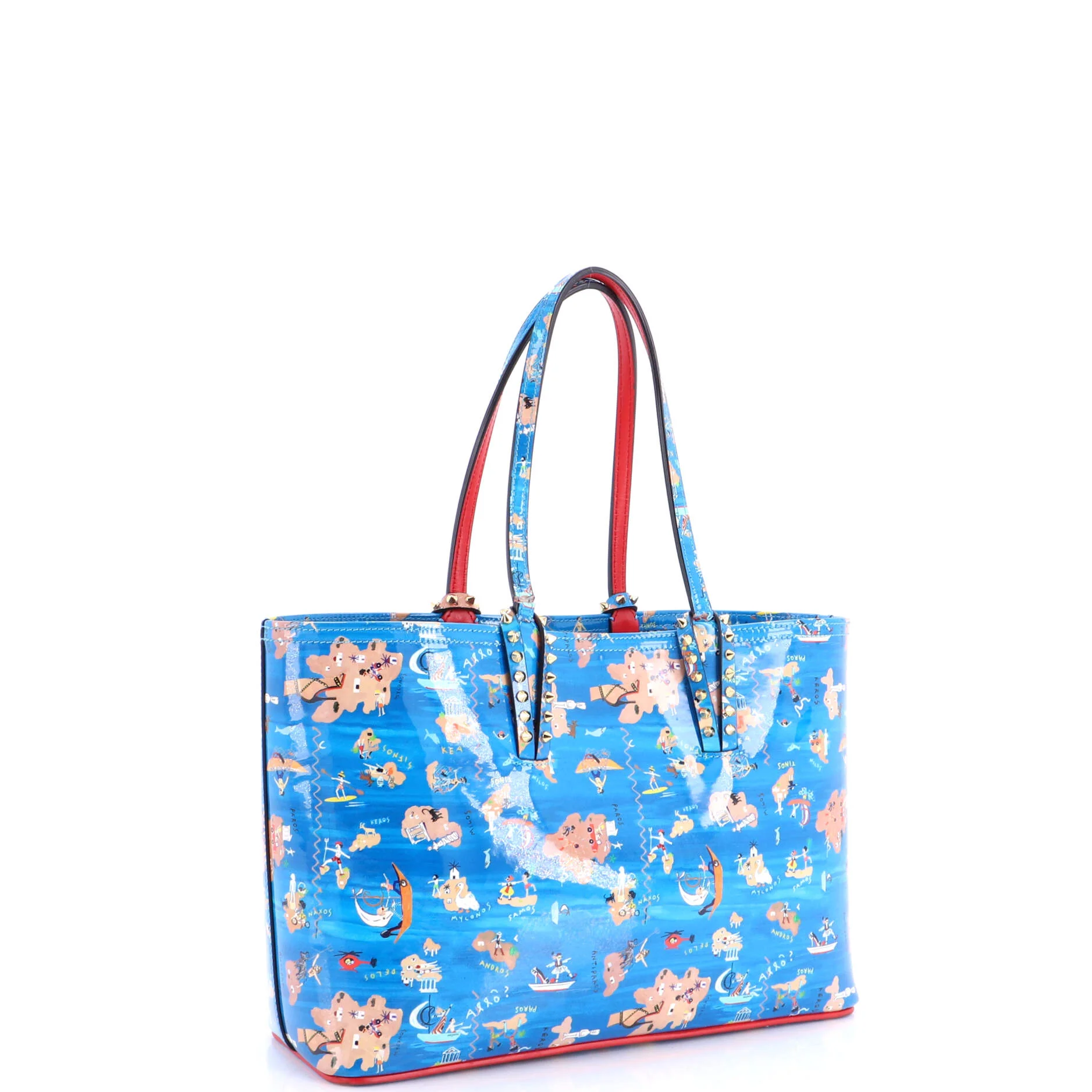 Cabata East West Tote Printed Leather Small - Image 3