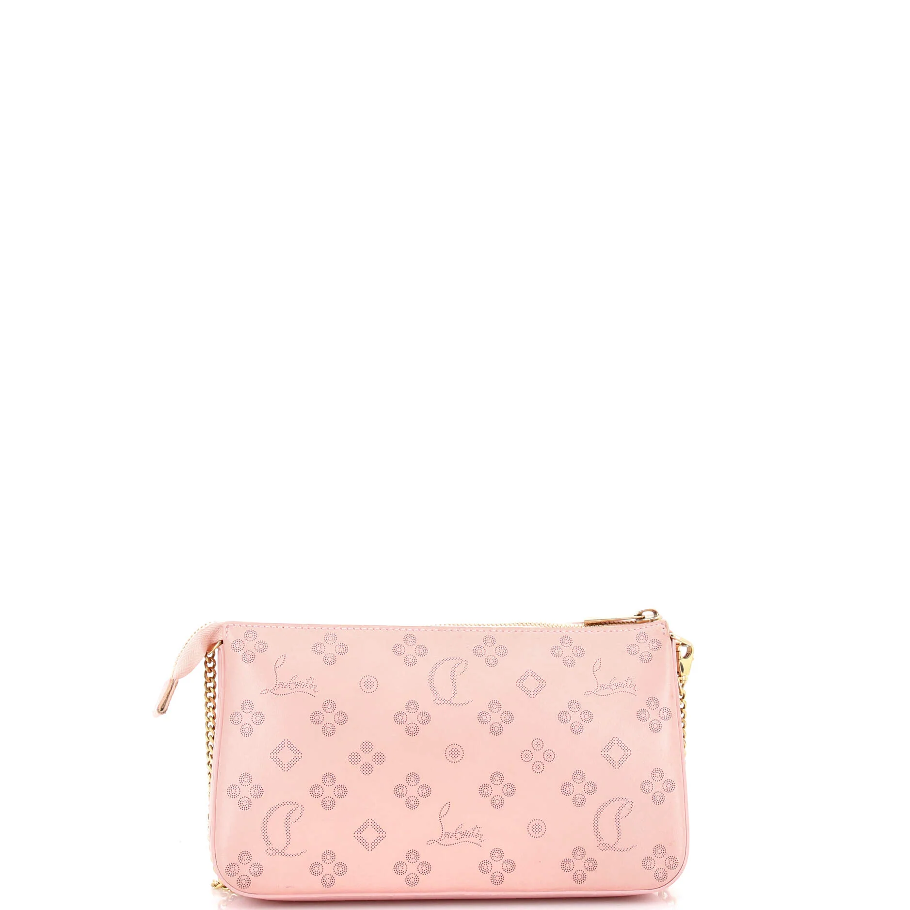 Loubila Chain Clutch Perforated Leather - Image 3